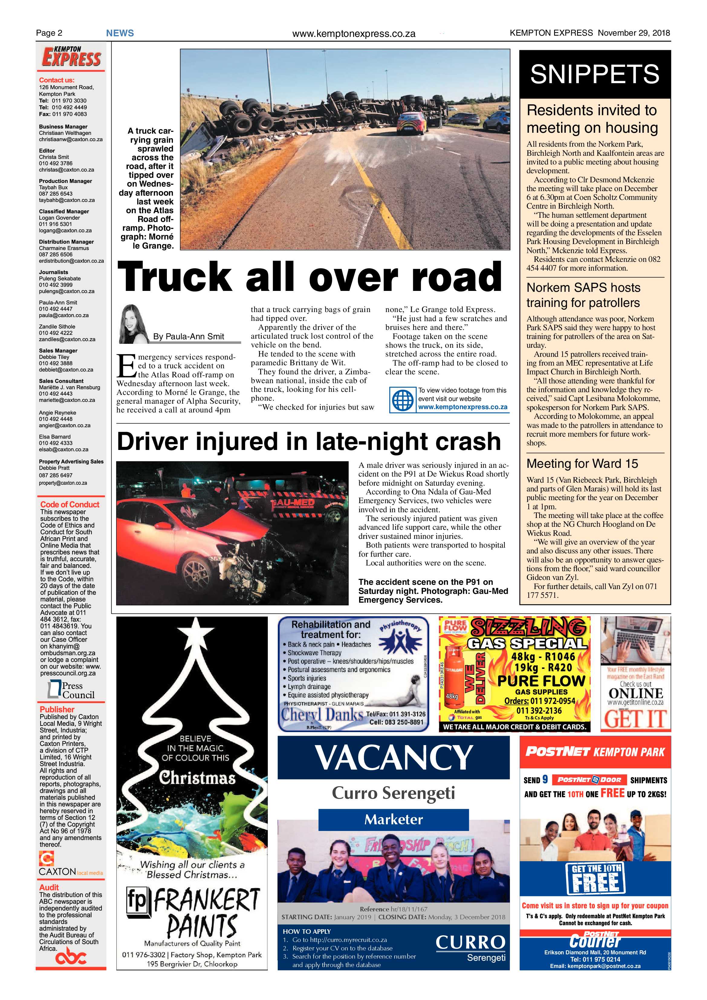 Kempton Express 29 Novemeber 2018 page 2