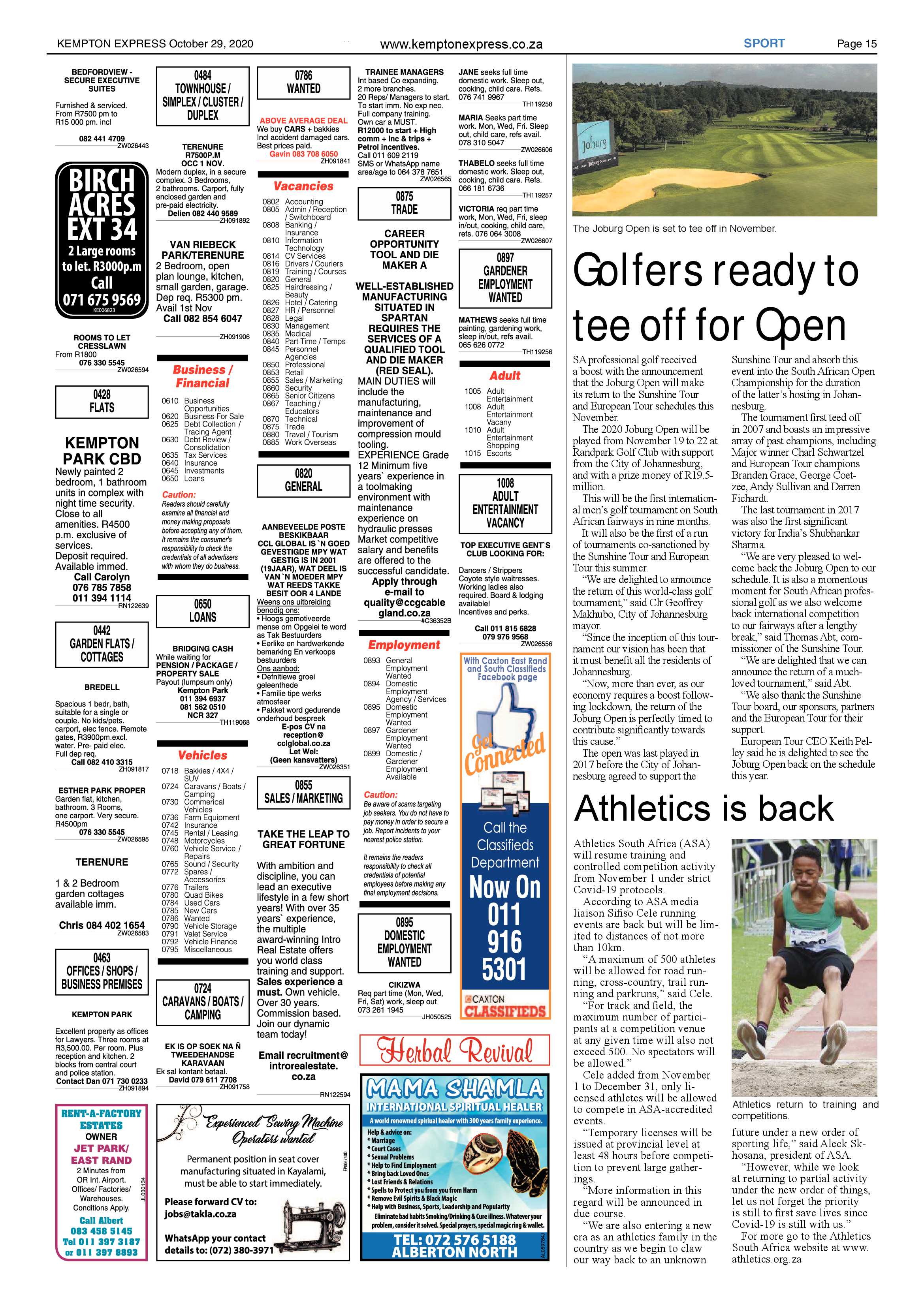Kempton Express 29 October  2020 page 15