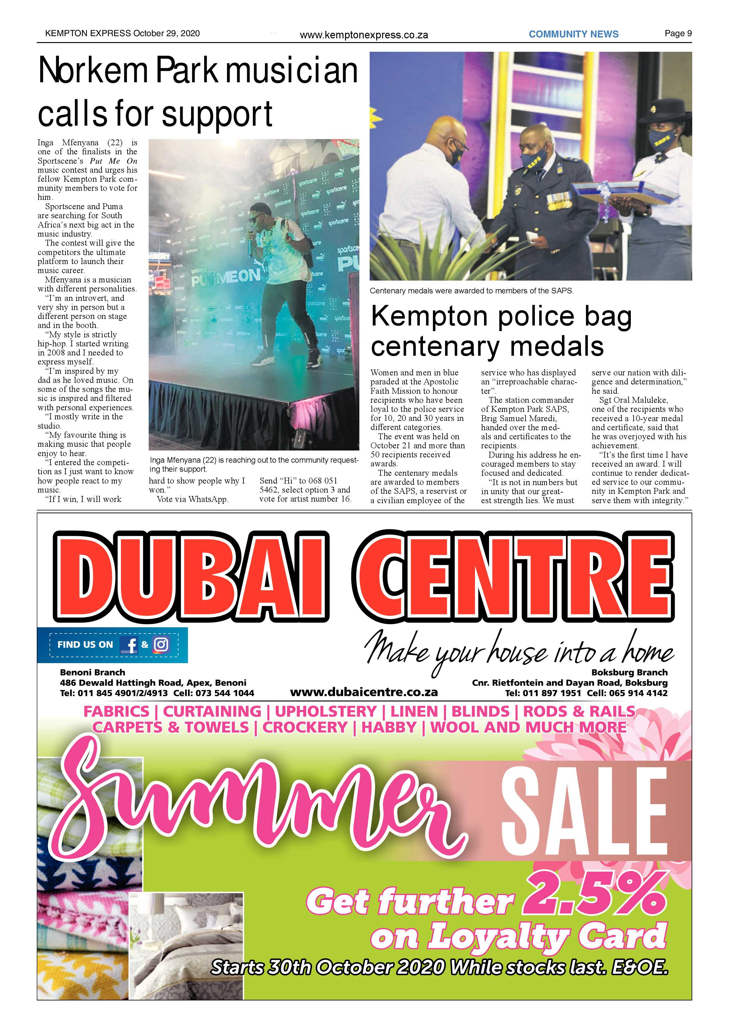 Kempton Express 29 October  2020 page 9