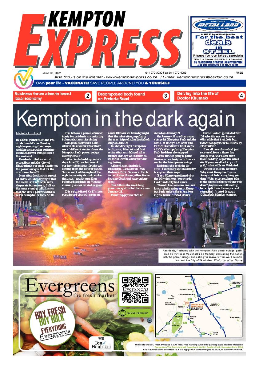 Kempton Express 30 June 2022 page 1