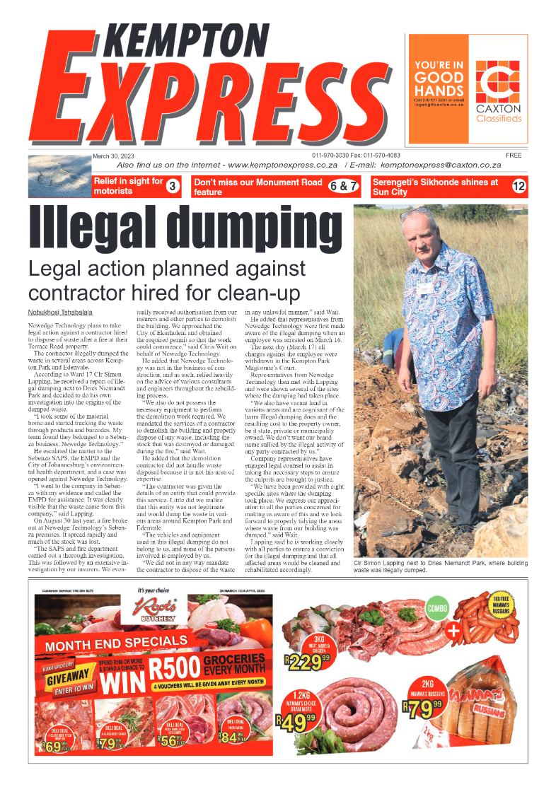 Kempton Express 30 March 2023 page 1