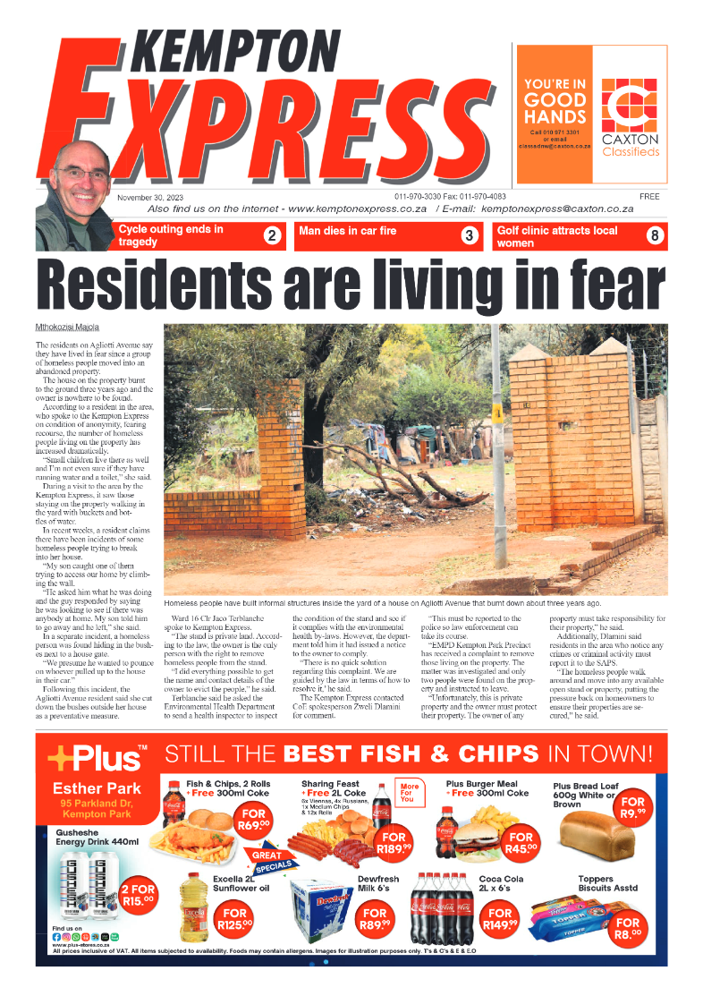 Kempton Express 30 November 2023 page 1