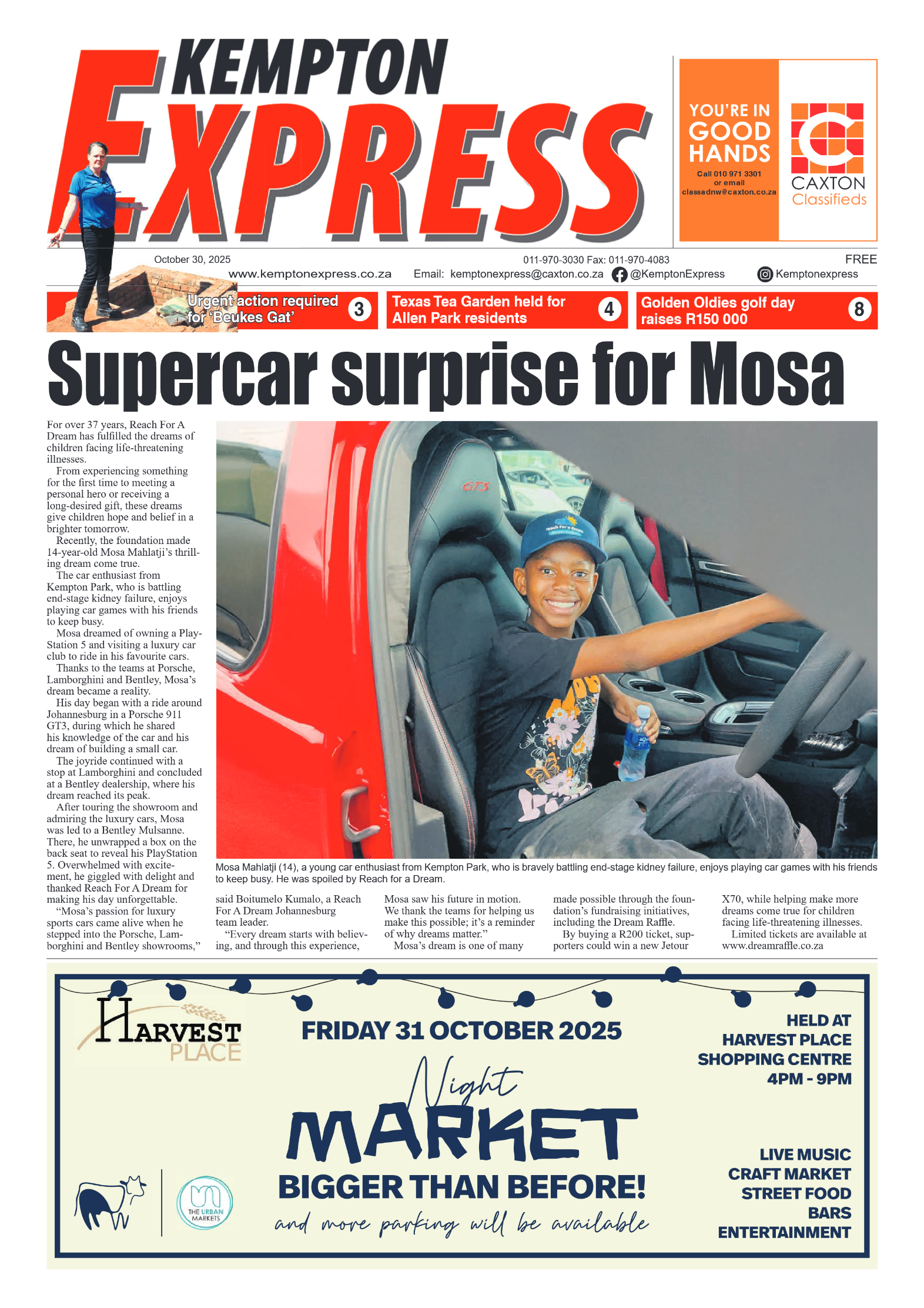 Kempton Express 30 October 2025 page 1