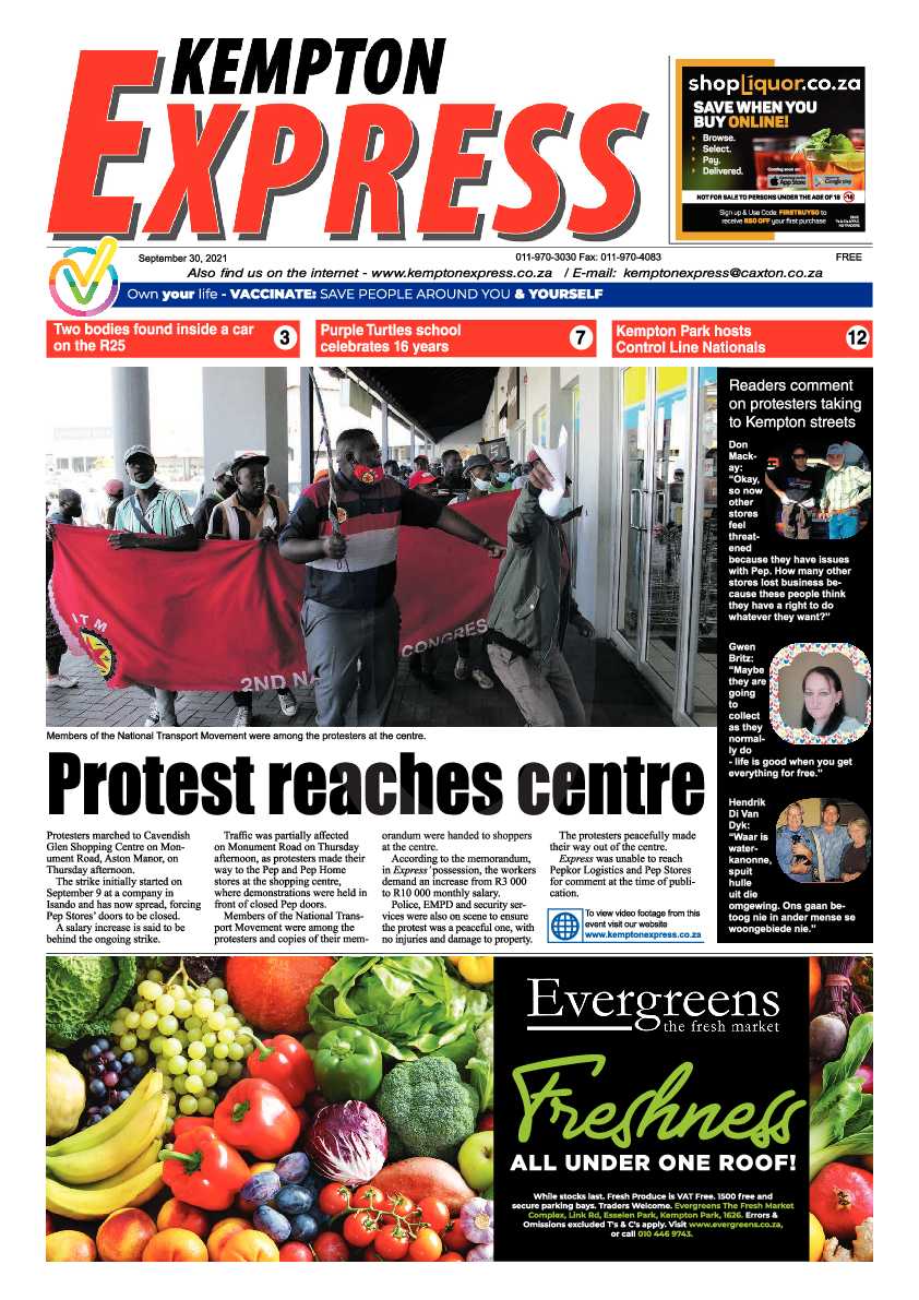 Kempton Express 30 September 2021 page 1