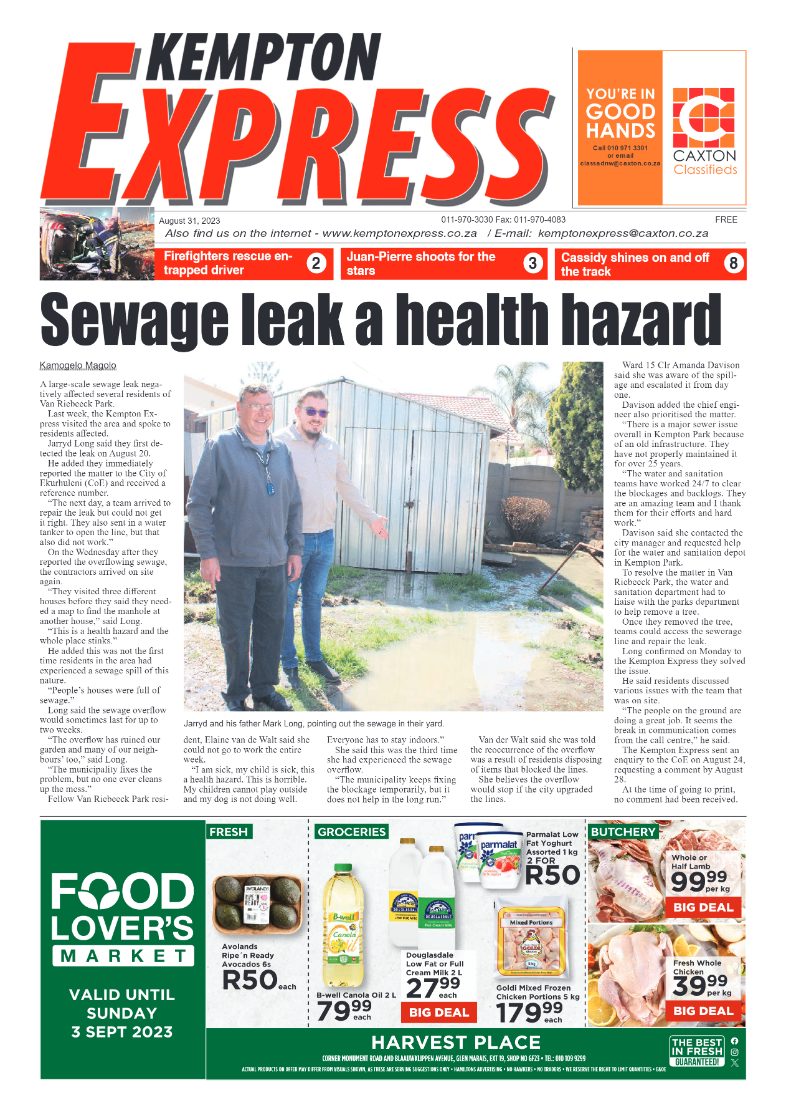 Kempton Express 31 August 2023 page 1