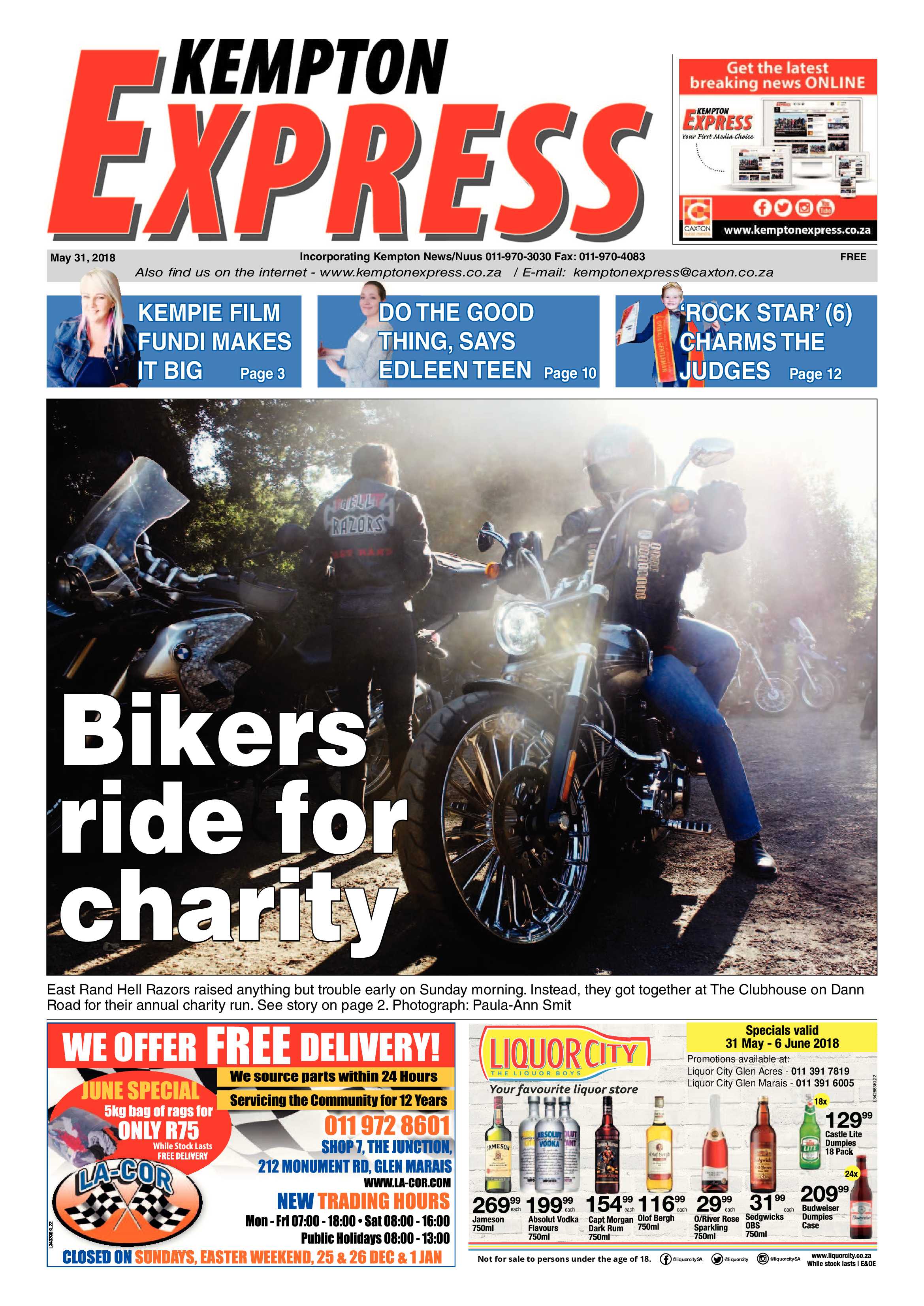 Kempton Express 31 May 2018 page 1