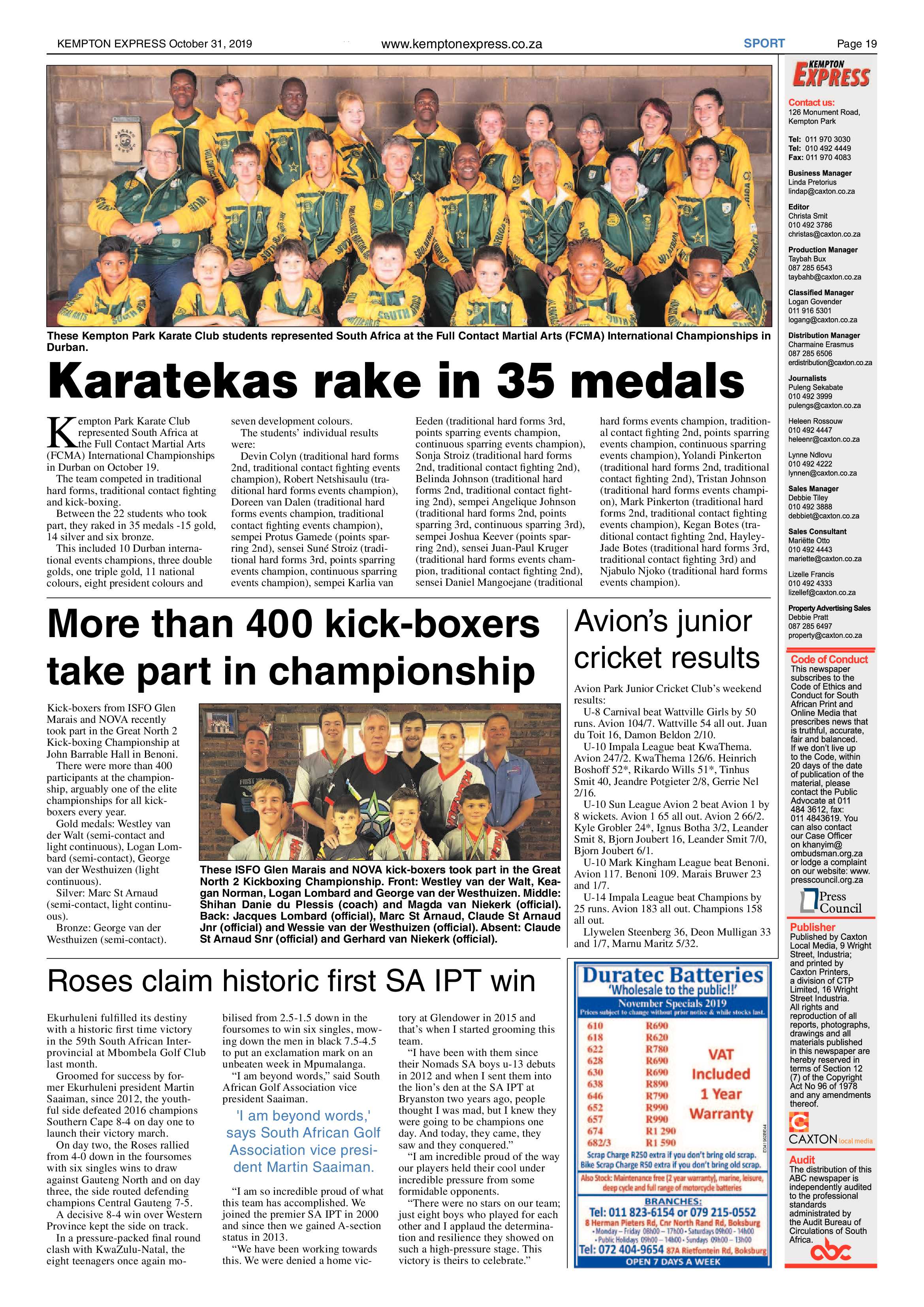 Kempton Express 31 October 2019 page 19