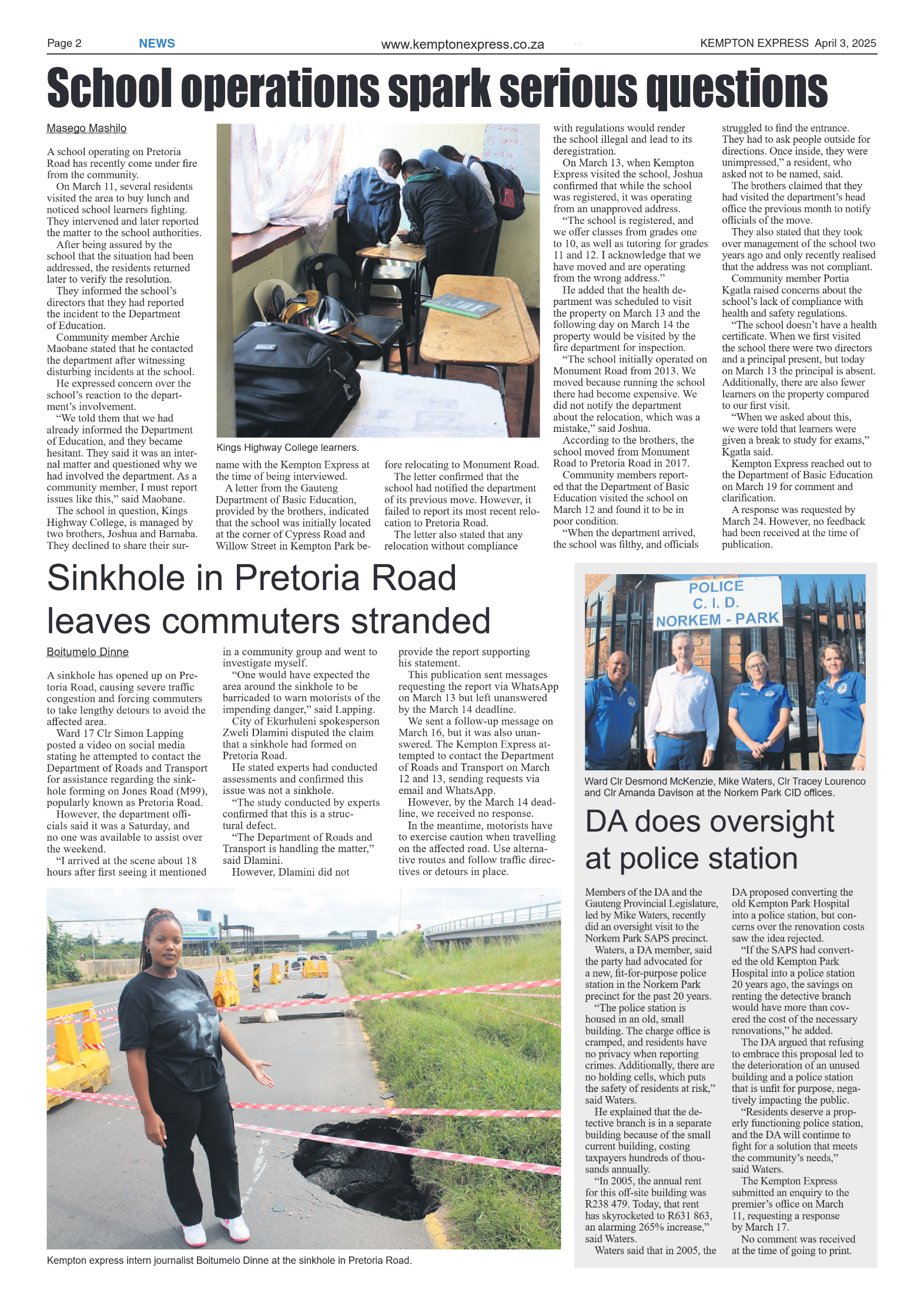 Kempton Express 3 April 2025 page 2