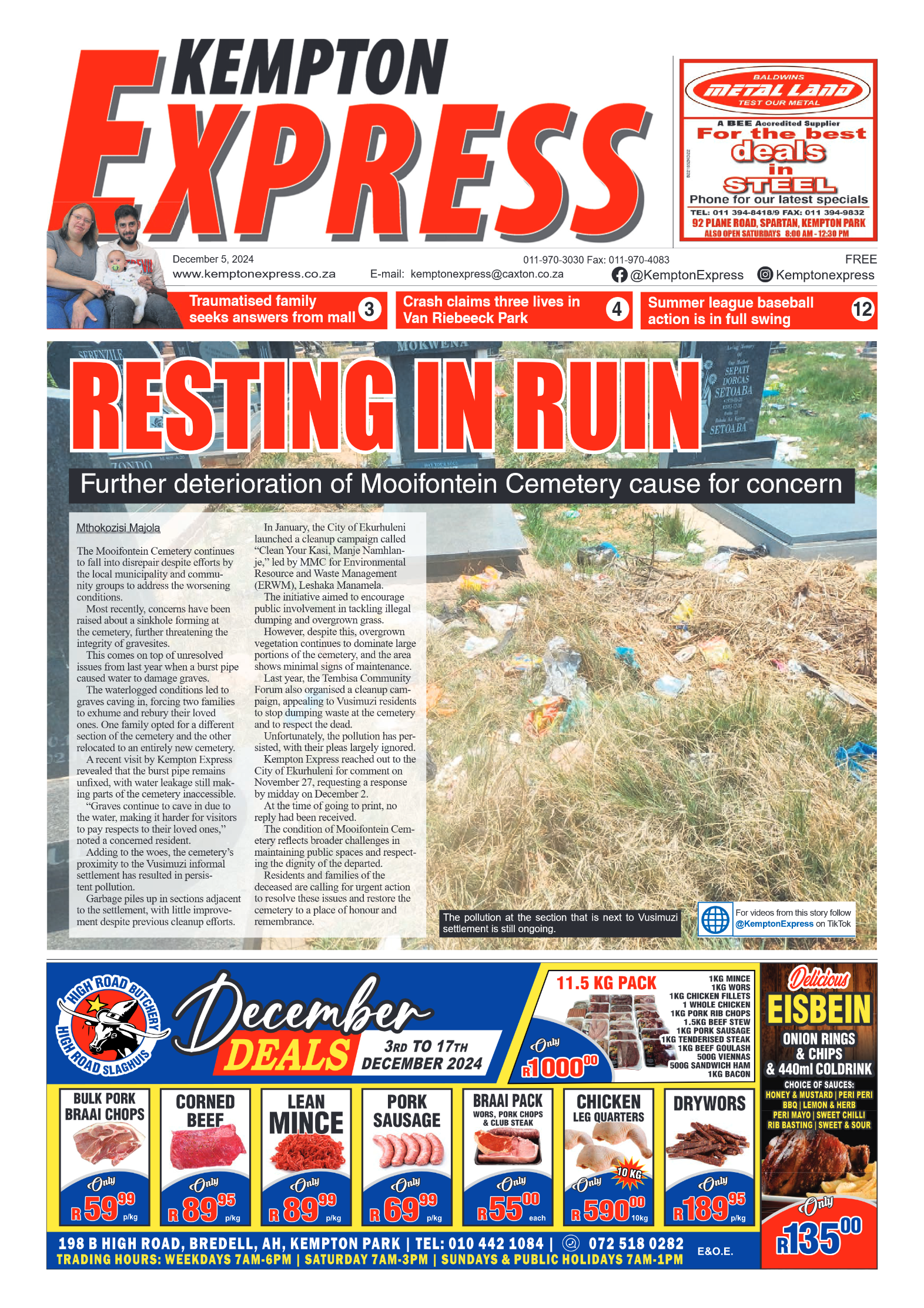 Kempton Express 5 December 2024 page 1
