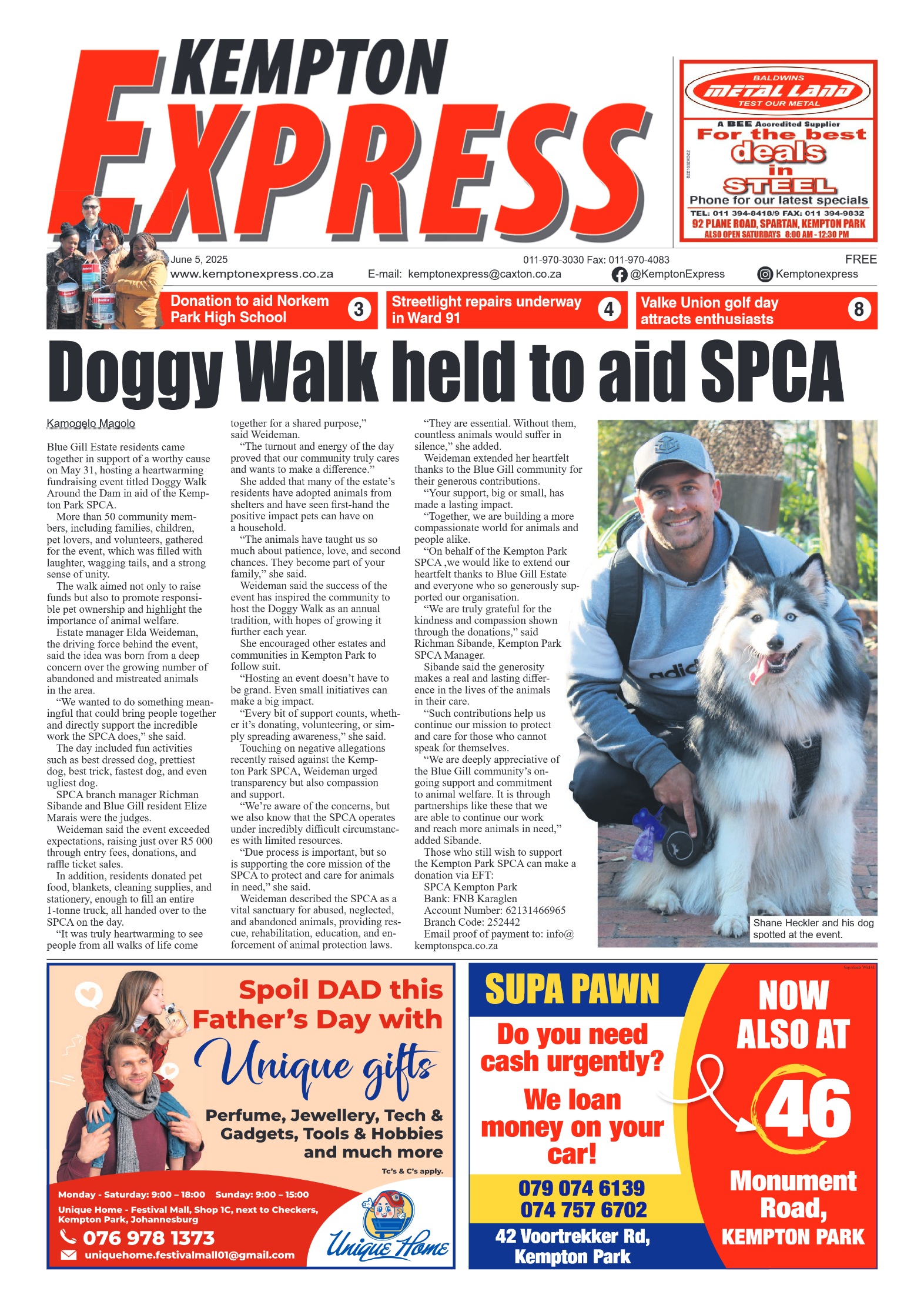 Kempton Express 5 June 2025 page 1