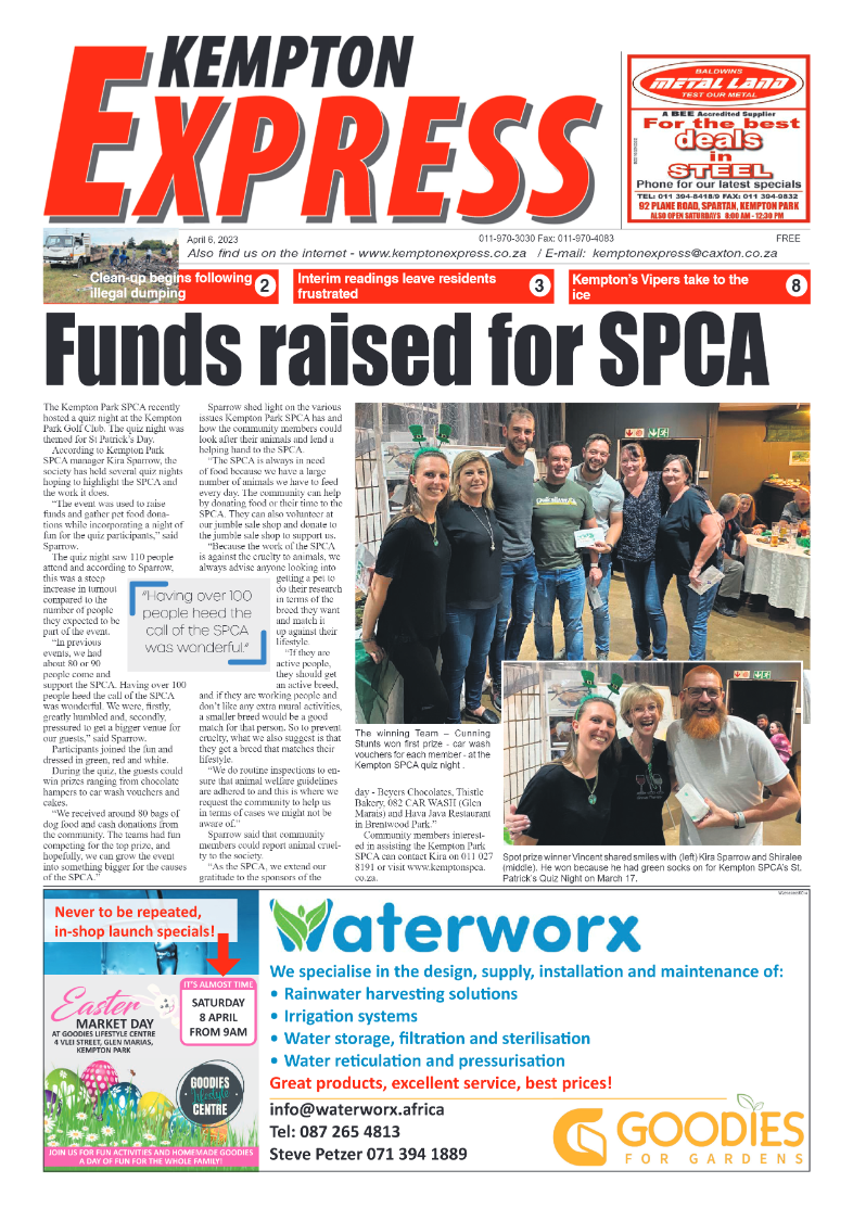 Kempton Express 6 April 2023 page 1