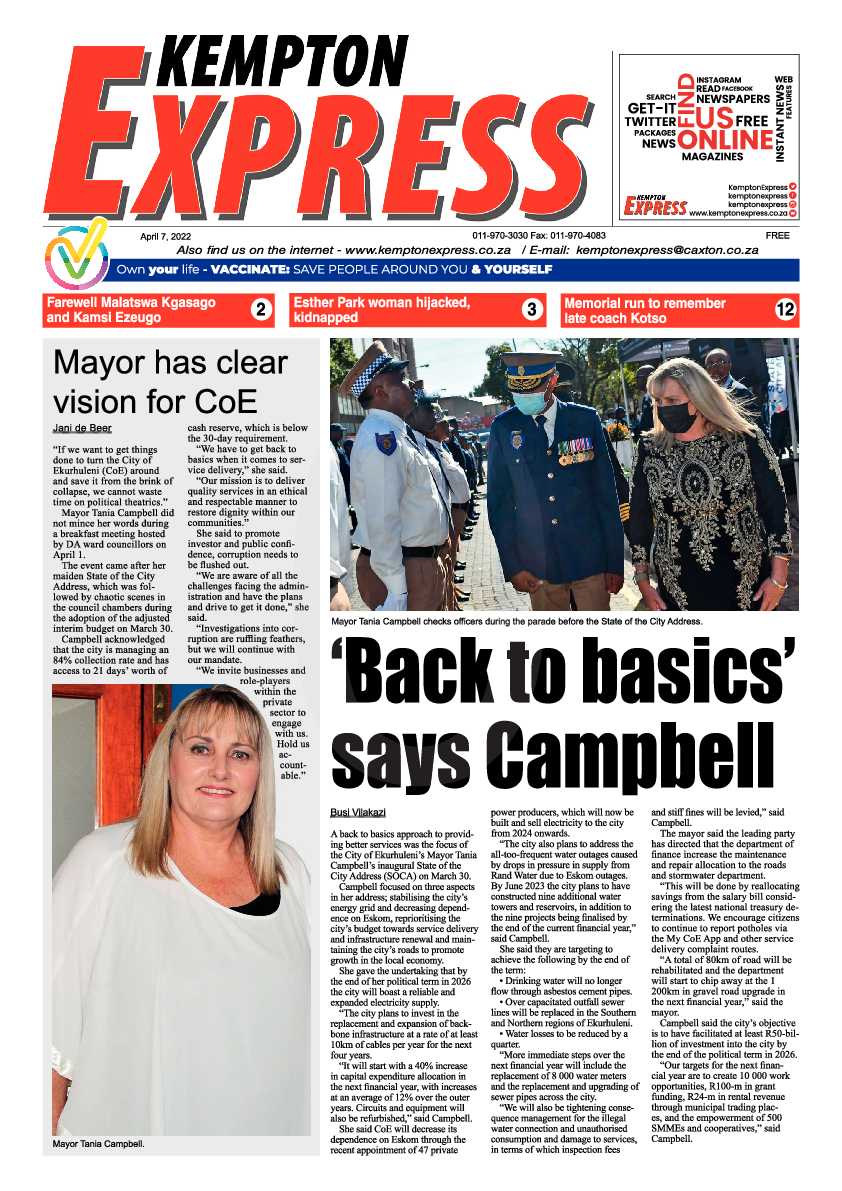 Kempton Express 7 April 2022 page 1