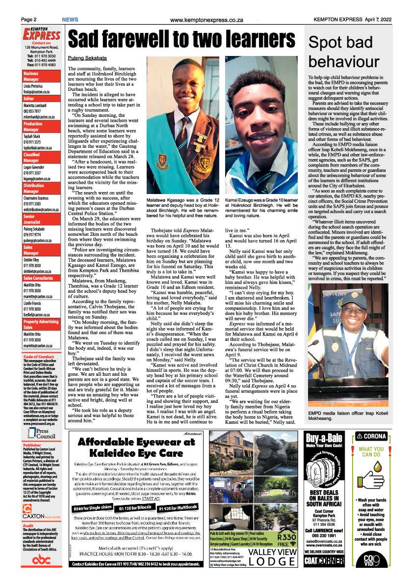 Kempton Express 7 April 2022 page 2