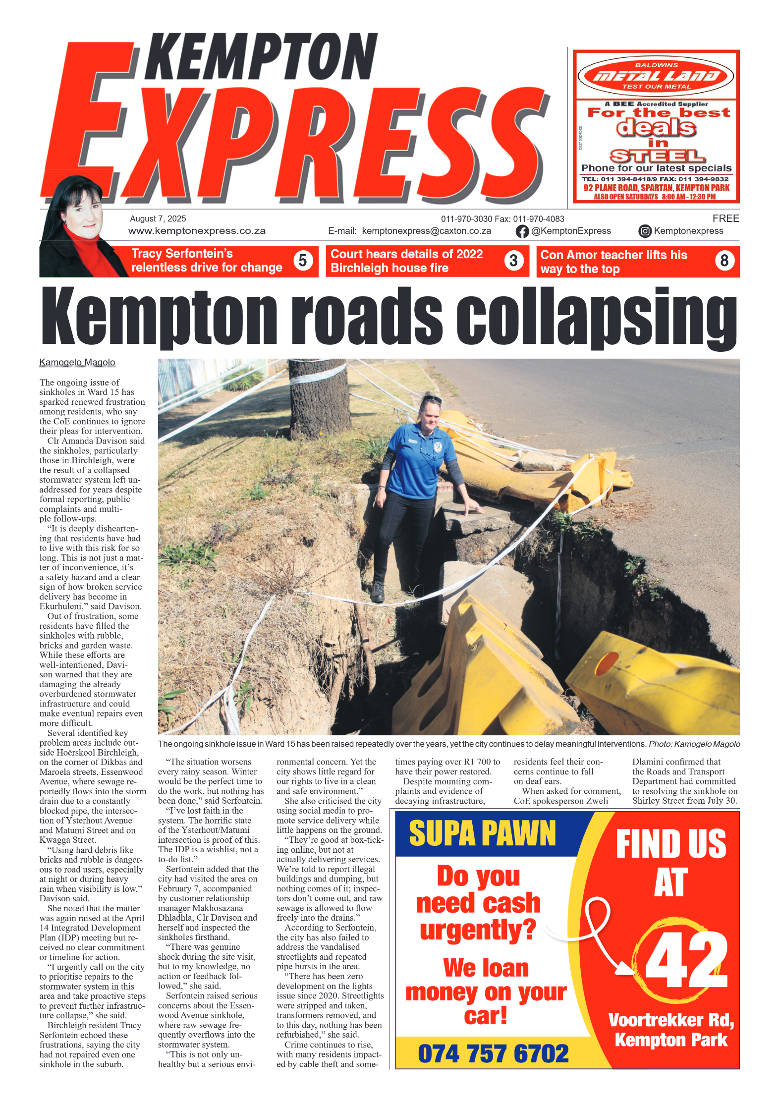 Kempton Express 7 August 2025 page 1