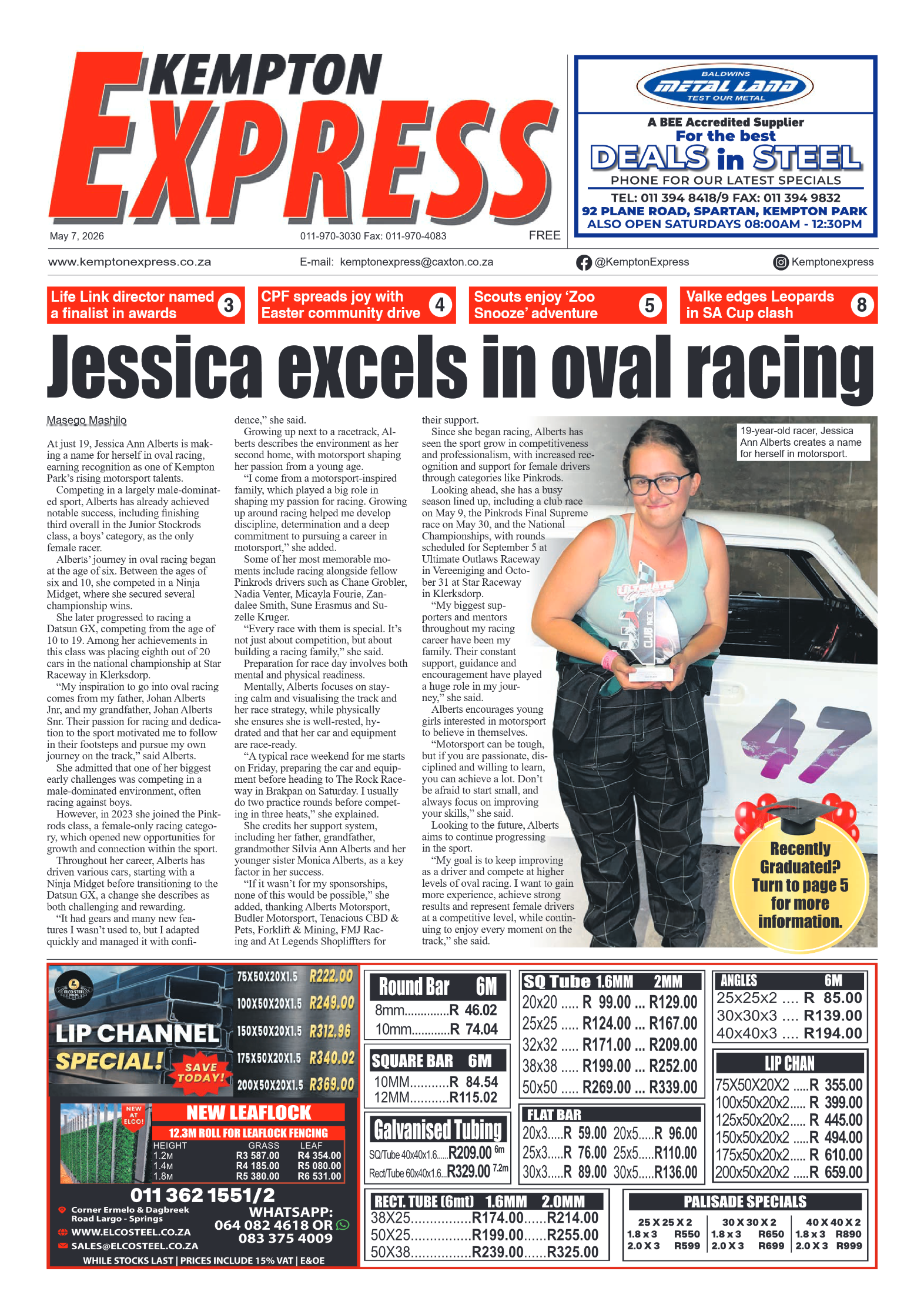 Kempton Express 7 May 2026 page 1