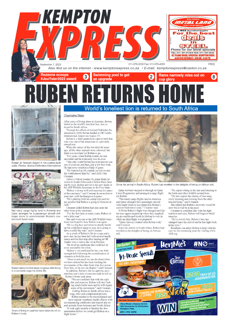 Kempton Express 7 September 2023 page 1