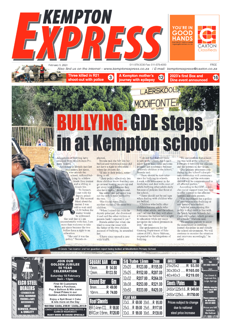 Kempton Express 9 February 2023 page 1