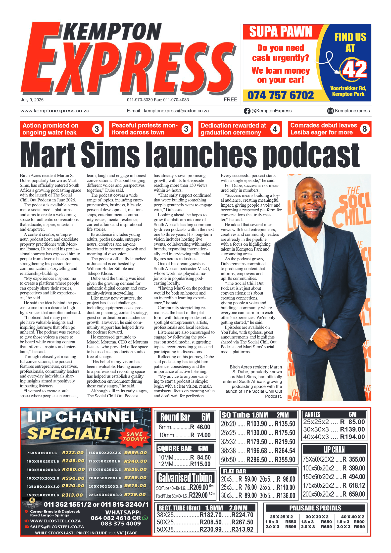 Kempton Express 9 July 2026 page 1