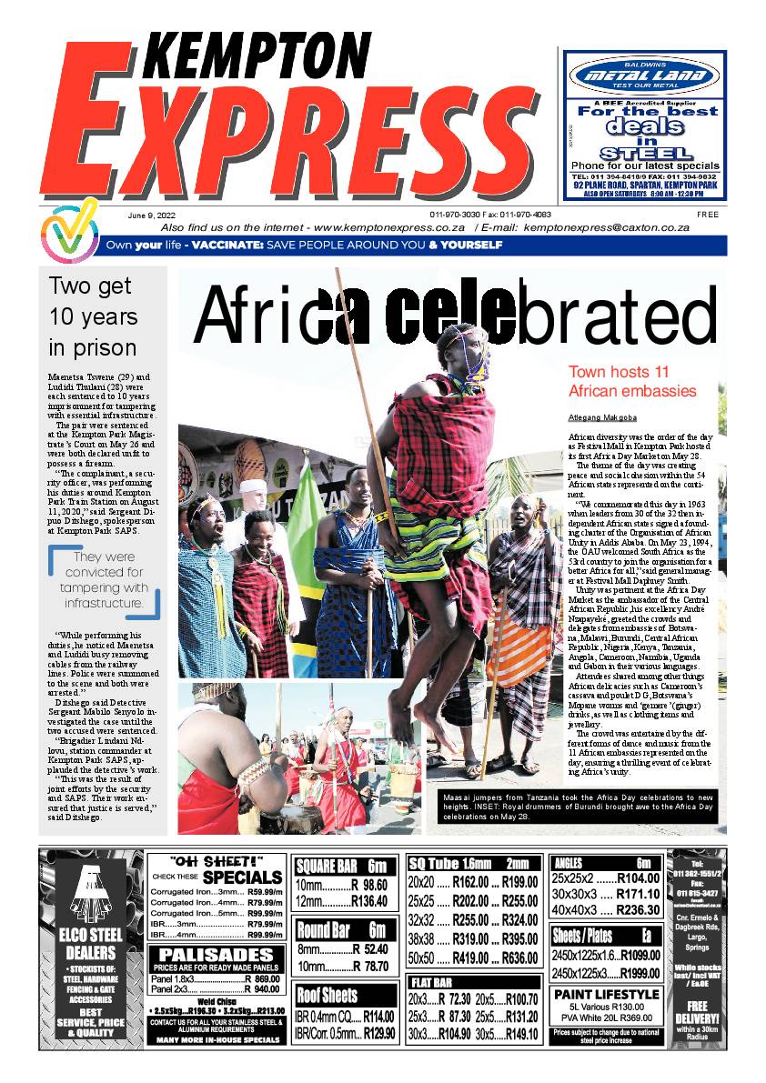 Kempton Express 9 June 2022 page 1