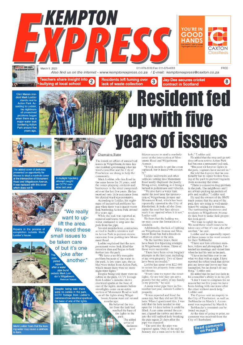 Kempton Express 9 March 2023 page 1