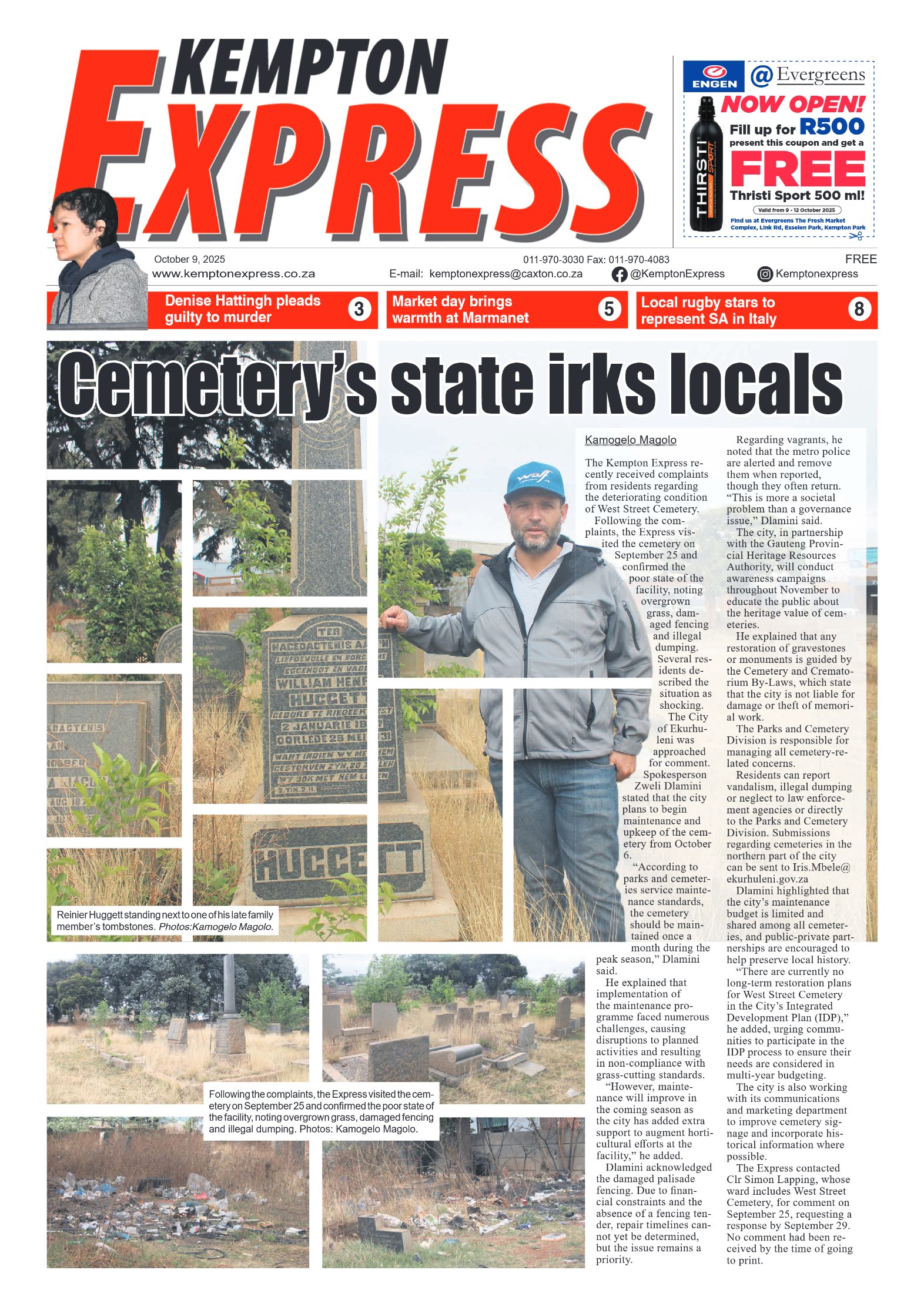 Kempton Express 9 October 2025 page 1