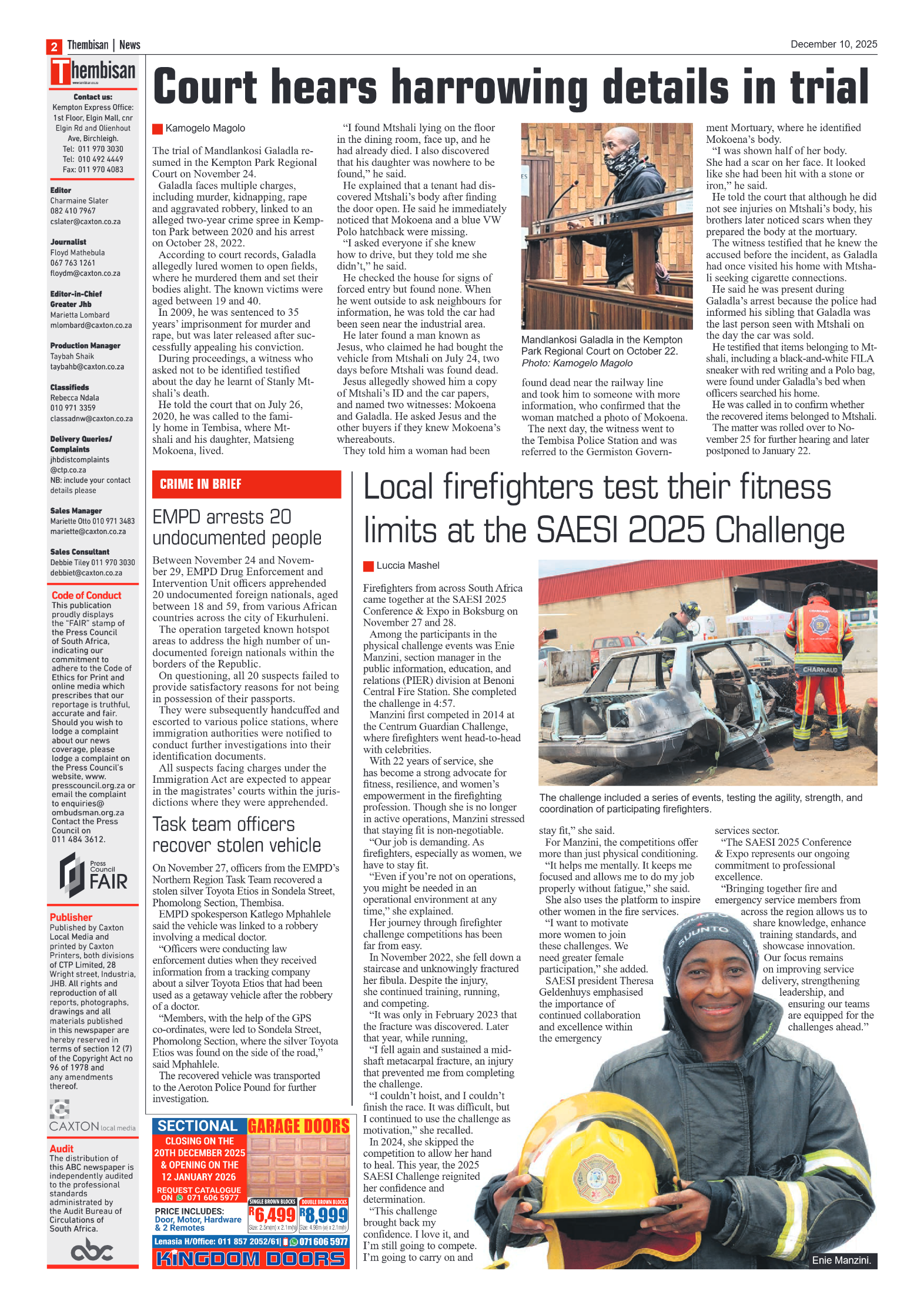 The Tembisan 10 December 2025 page 2