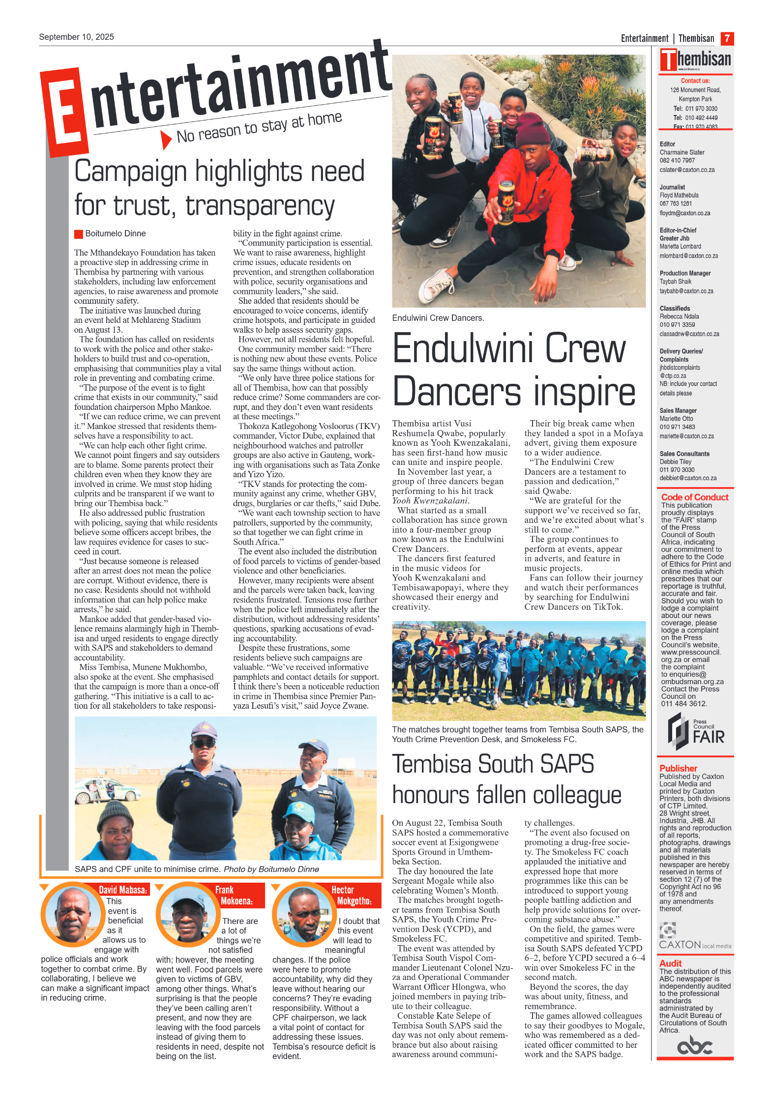 The Tembisan 10 September 2025 page 7