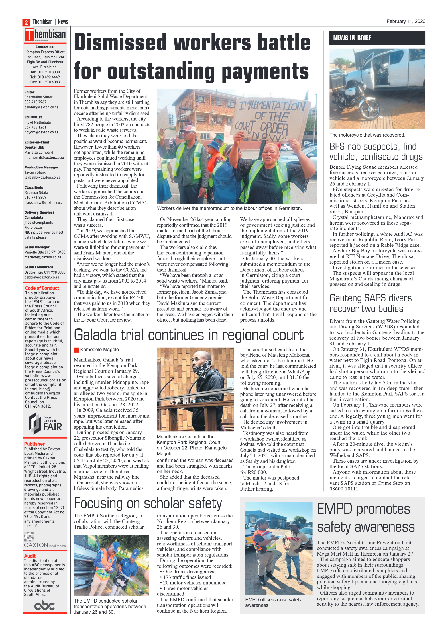 The Tembisan 11 February 2026 page 2