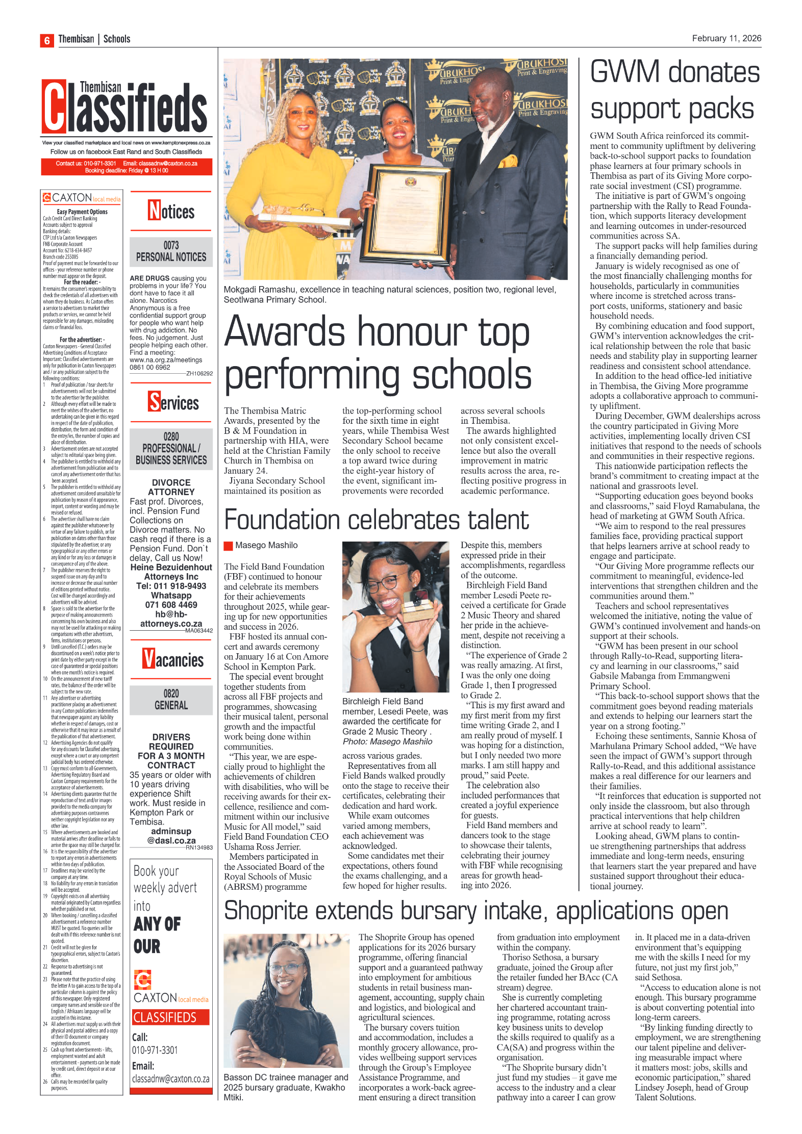 The Tembisan 11 February 2026 page 6