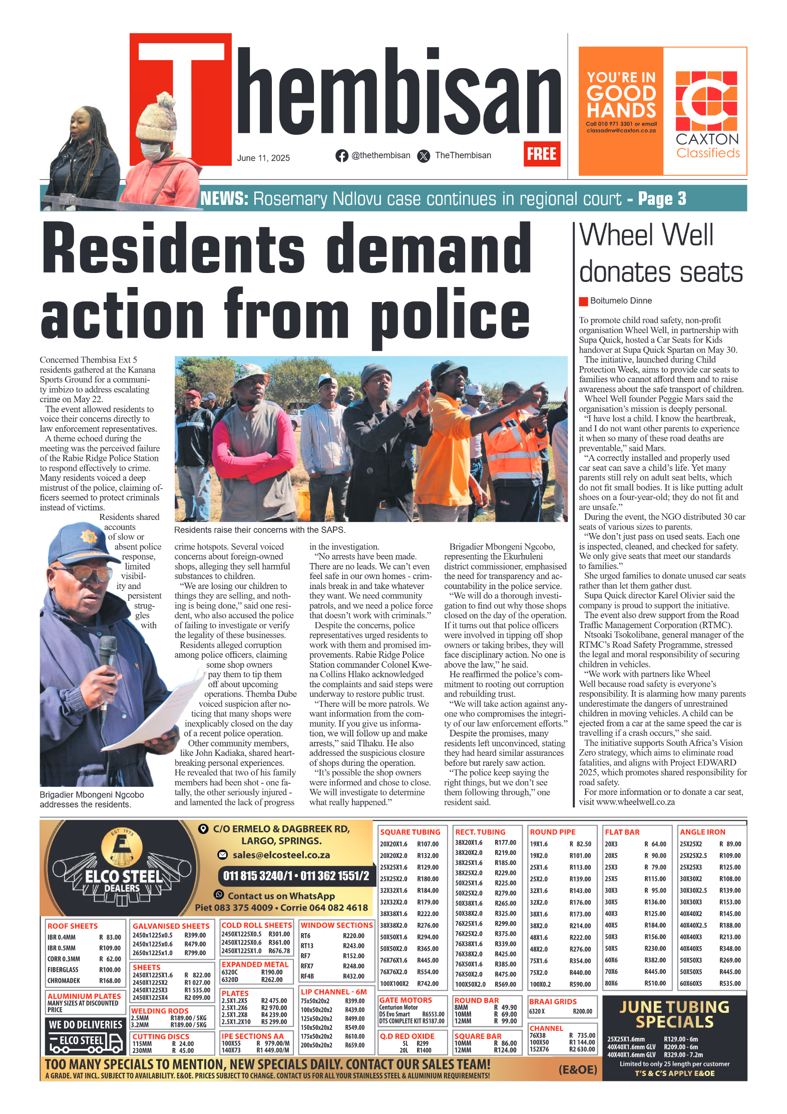 The Tembisan 11 June 2025 page 1