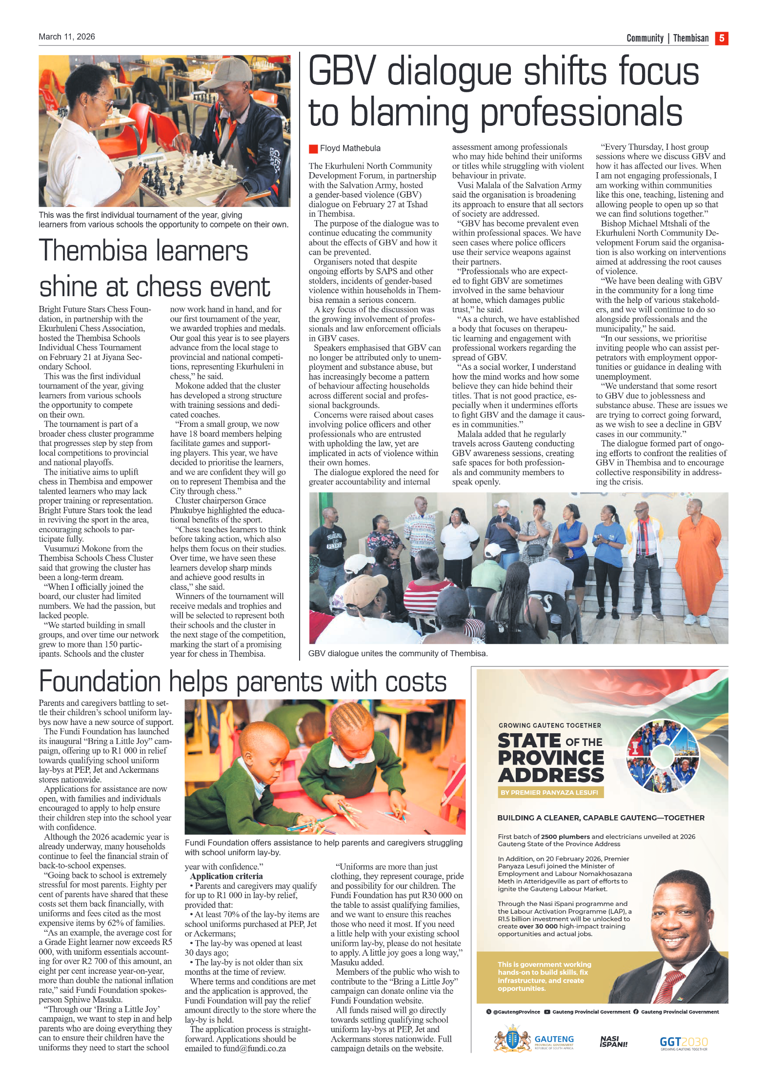 The Tembisan 11 March 2026 page 5