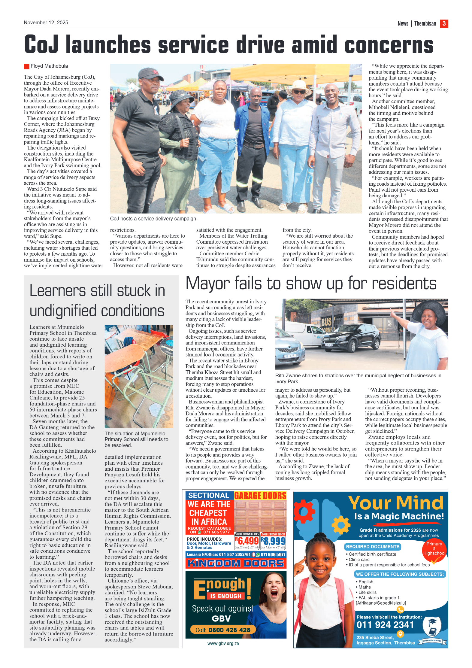 The Tembisan 12 November 2025 page 3