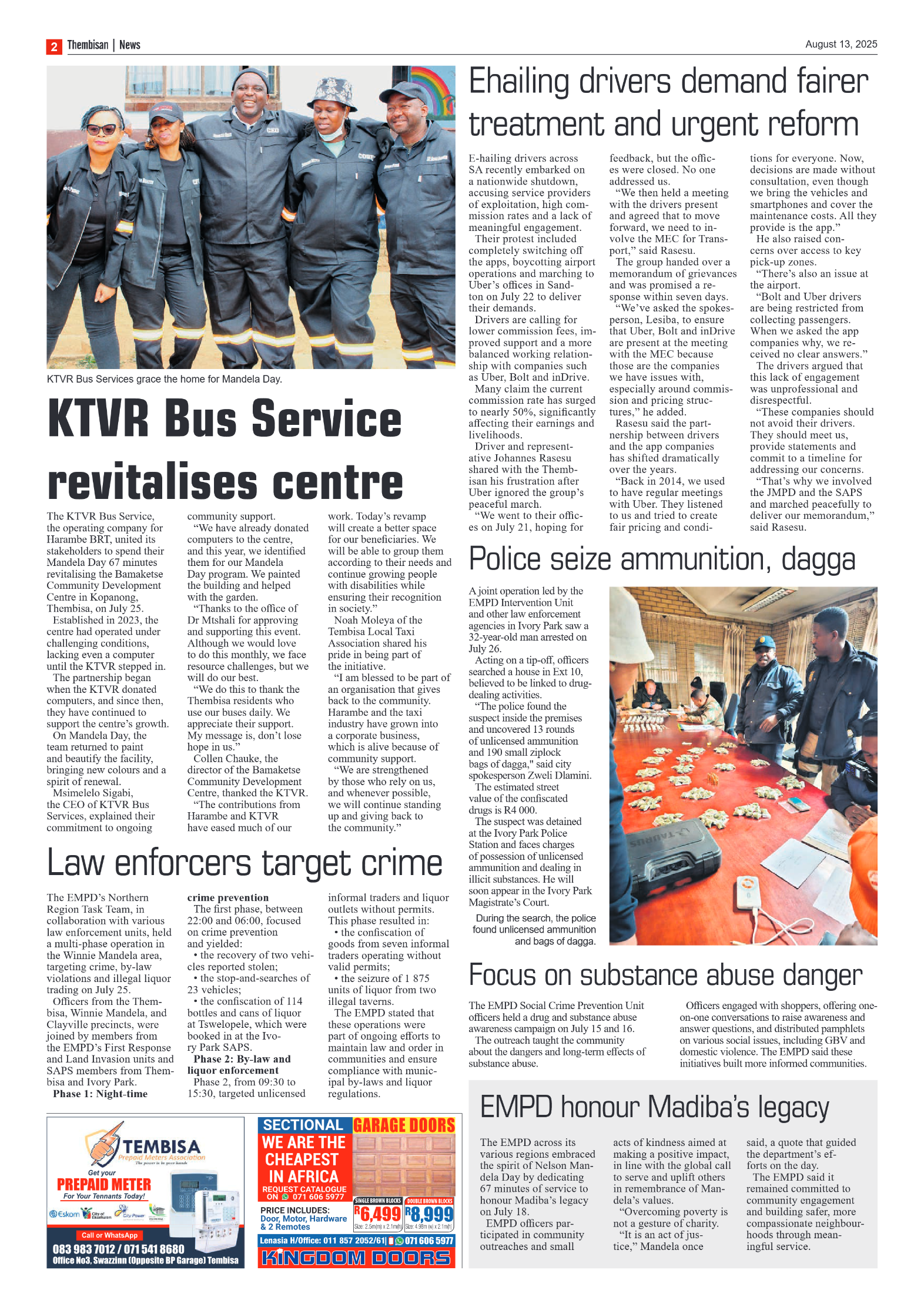 The Tembisan 13 August 2025 page 2