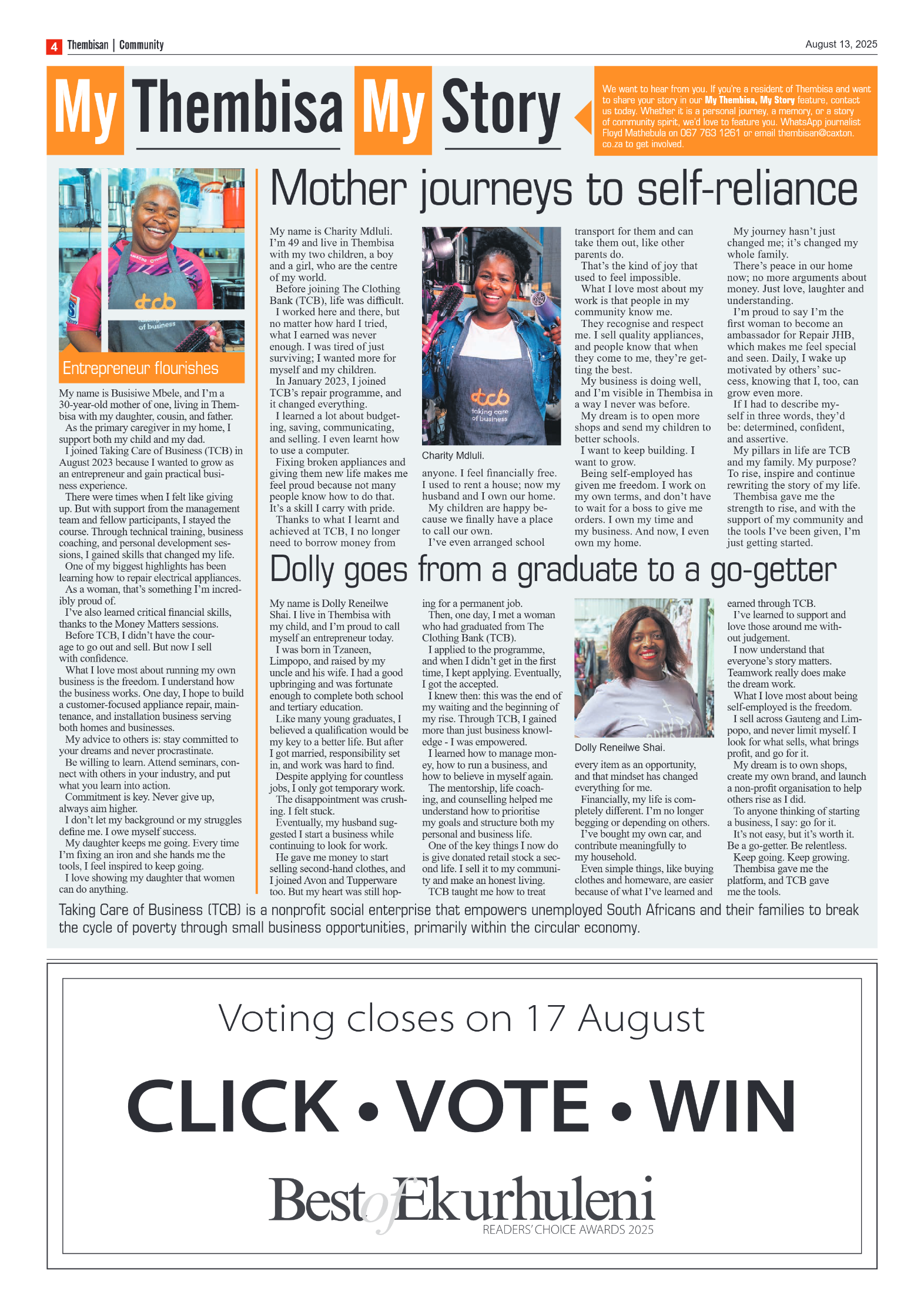The Tembisan 13 August 2025 page 4