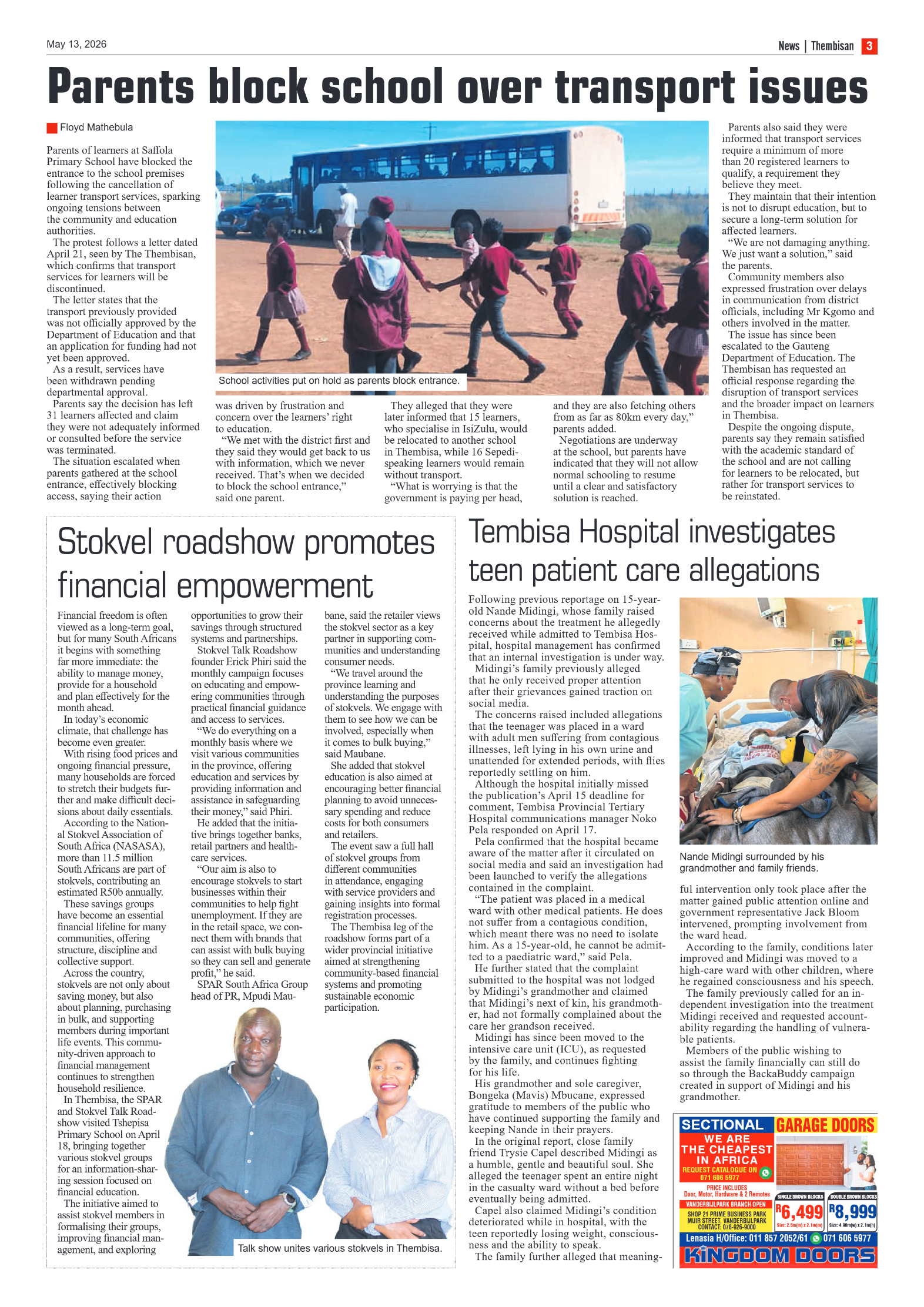 The Tembisan 13 May 2026 page 3