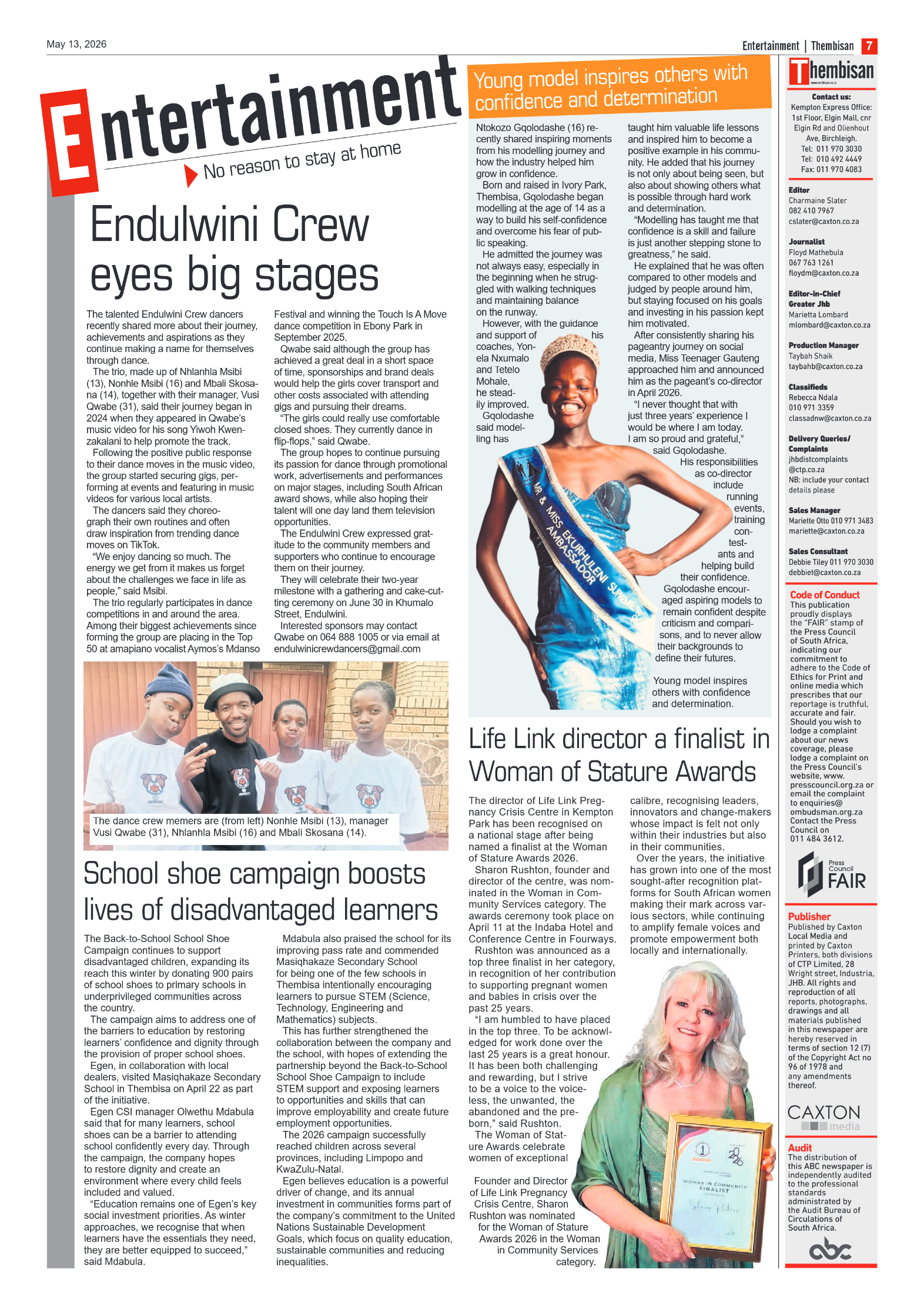 The Tembisan 13 May 2026 page 7
