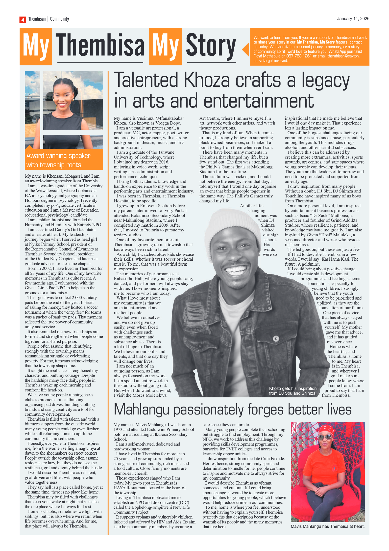 The Tembisan 14 January 2026 page 4