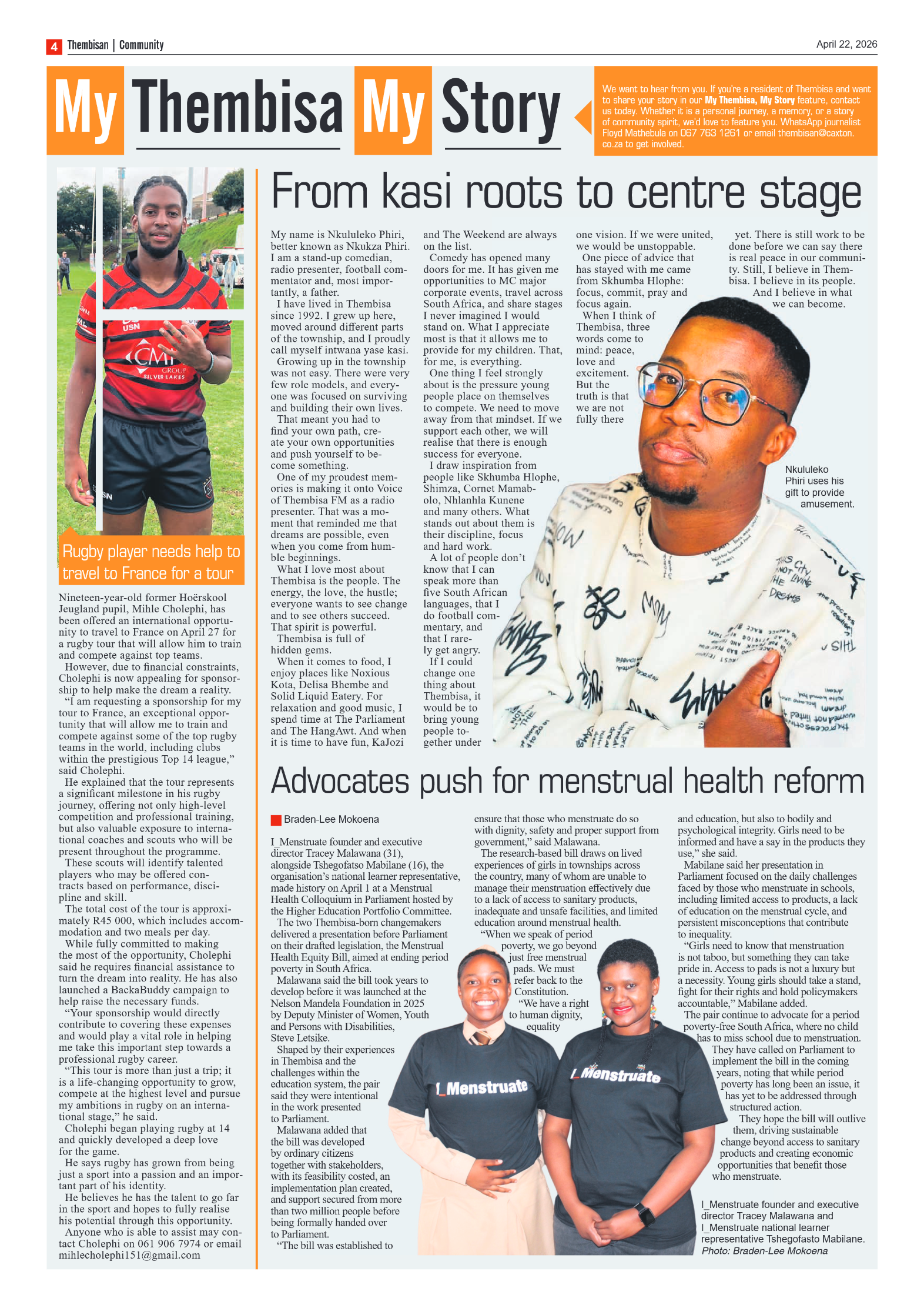 The Tembisan 22 April 2026 page 4