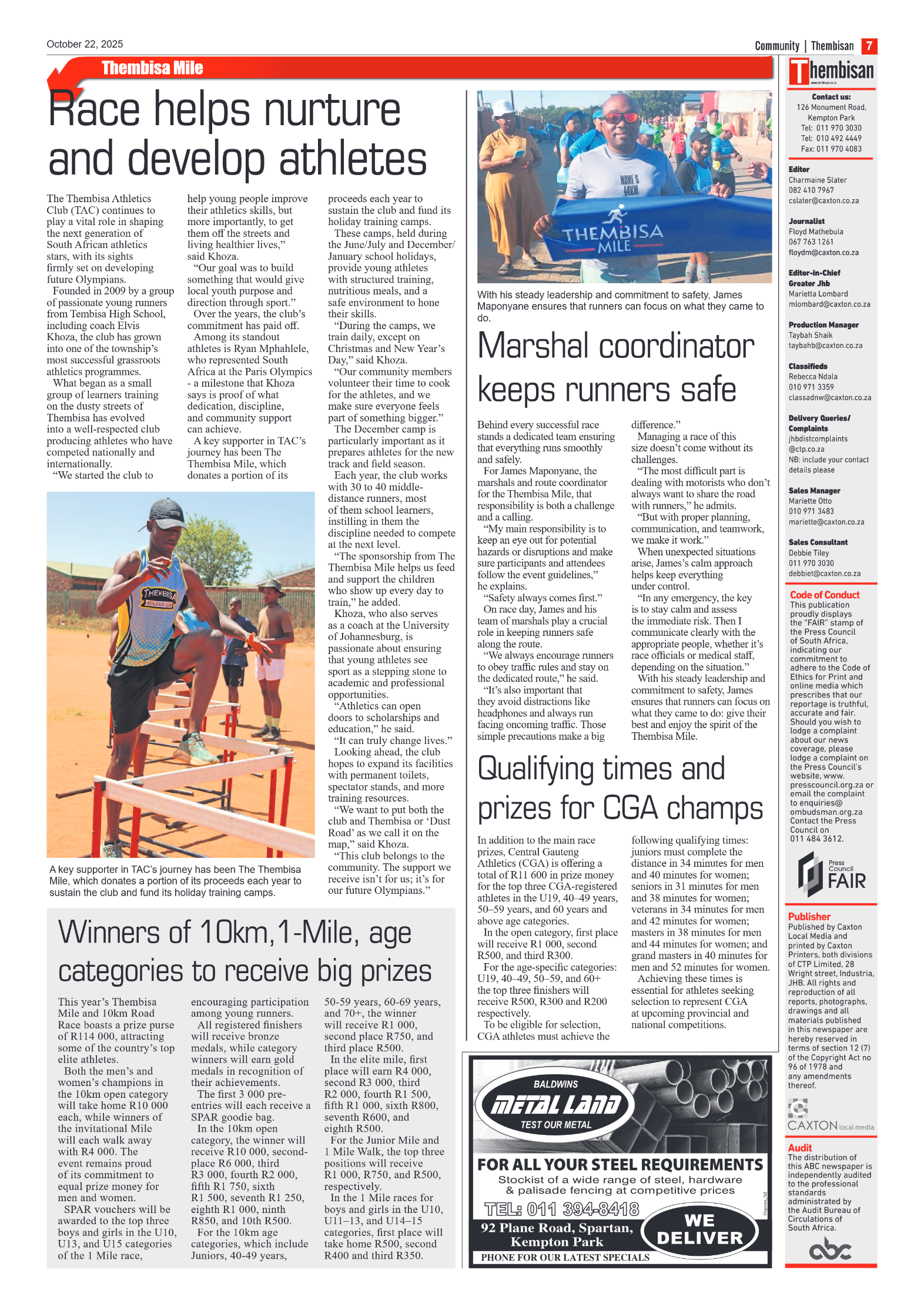 The Tembisan 22 October 2025 page 9