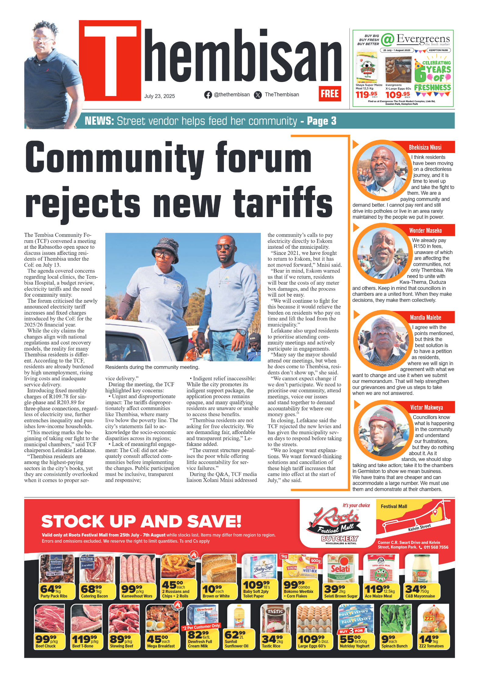 The Tembisan 23 July 2025 page 1