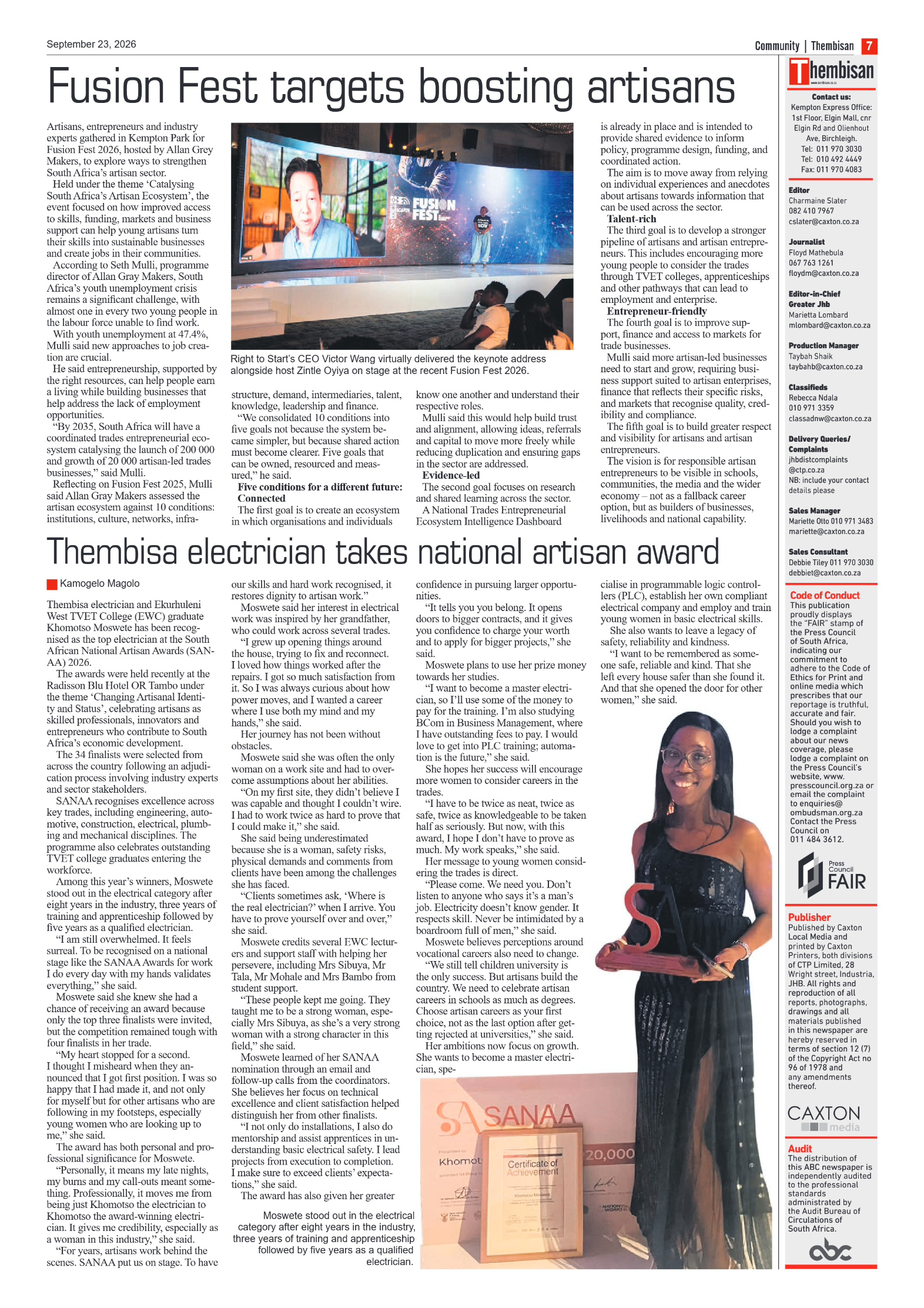 The Tembisan 23 September 2026 page 7