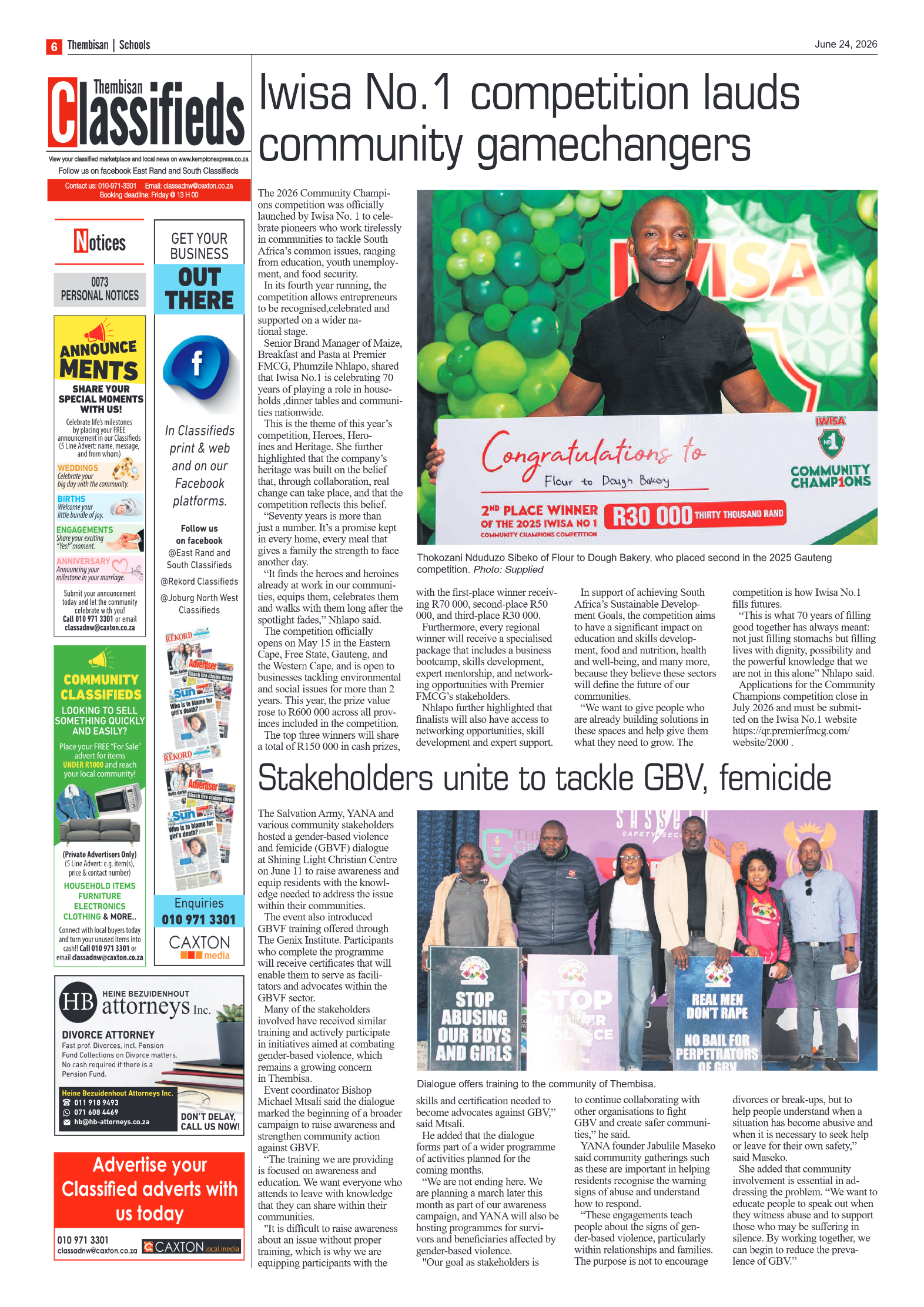 The Tembisan 24 June 2026 page 6
