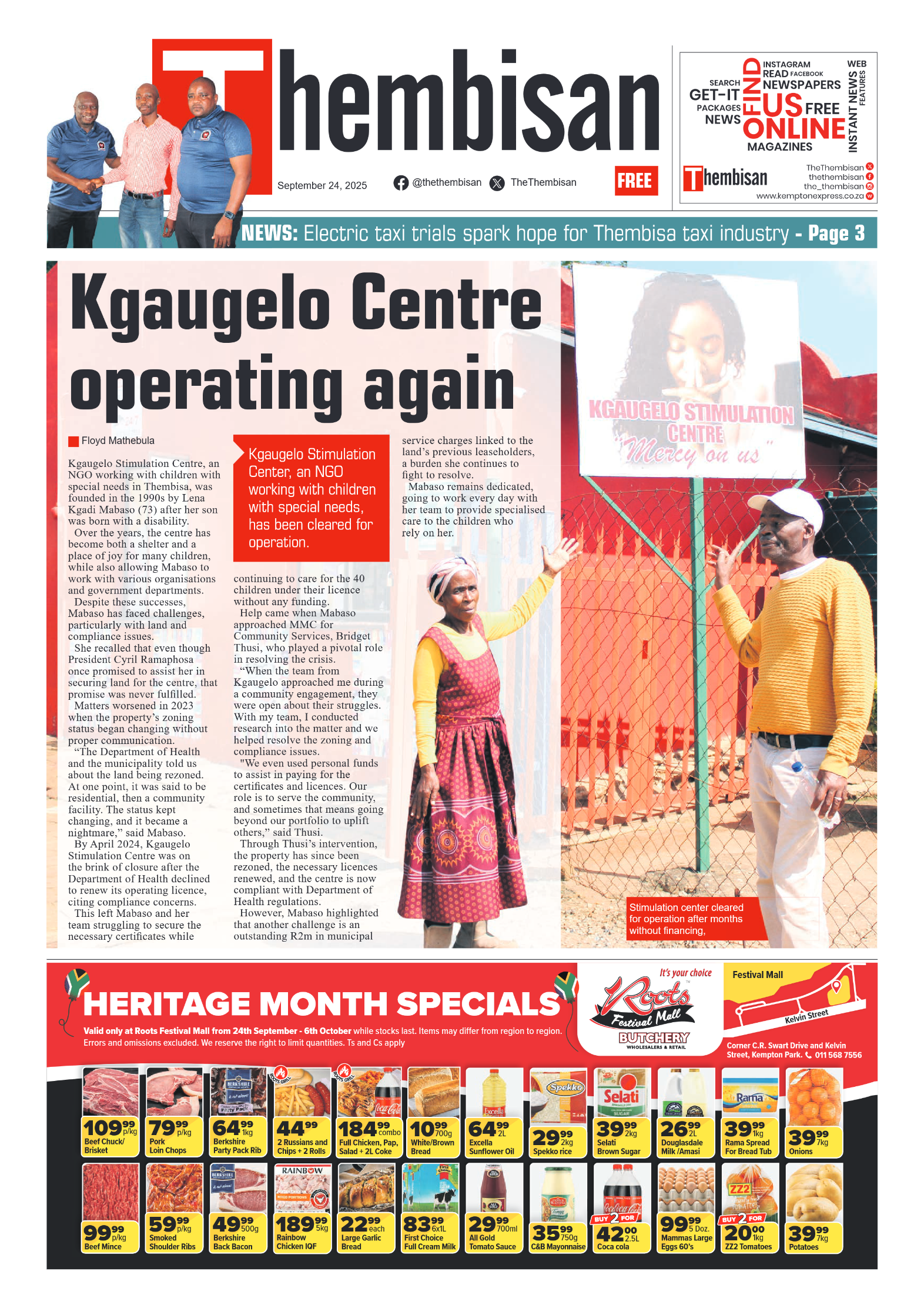 The Tembisan 24 September 2025 page 1