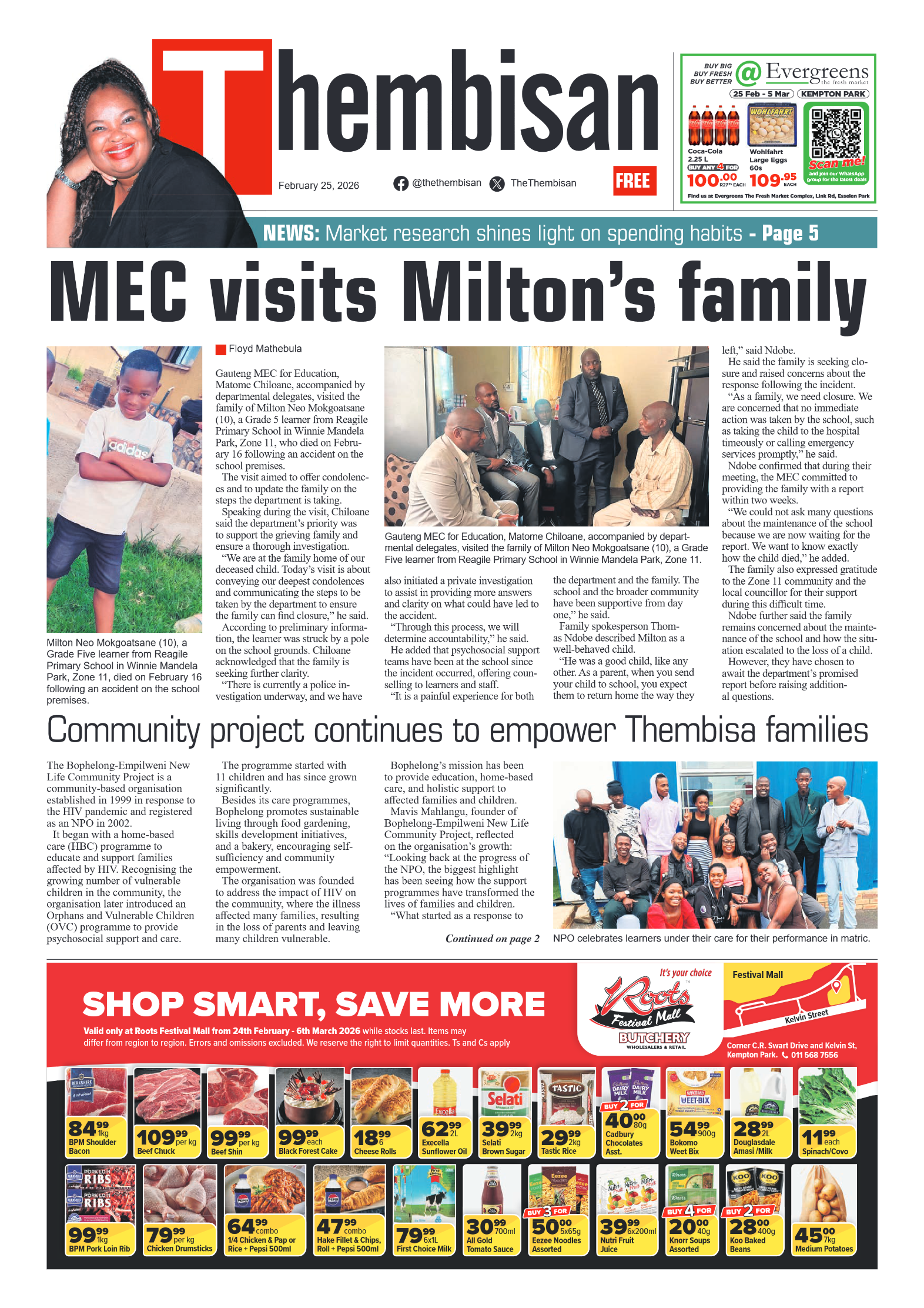 The Tembisan 25 February 2026 page 1