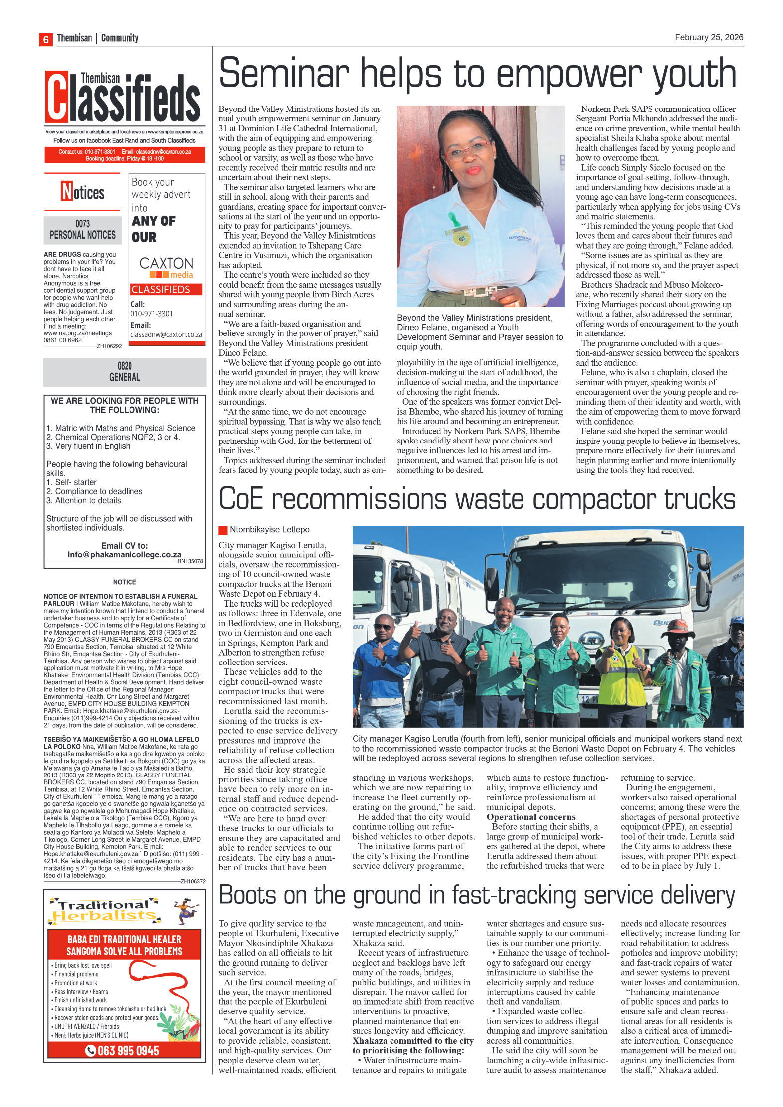 The Tembisan 25 February 2026 page 6