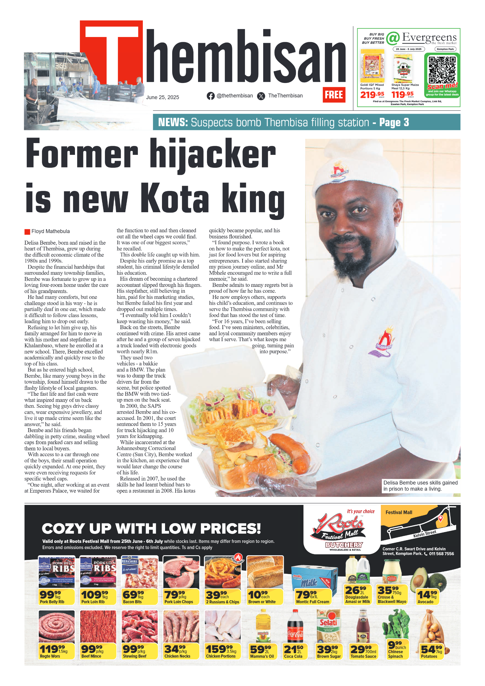 The Tembisan 25 June 2025 page 1