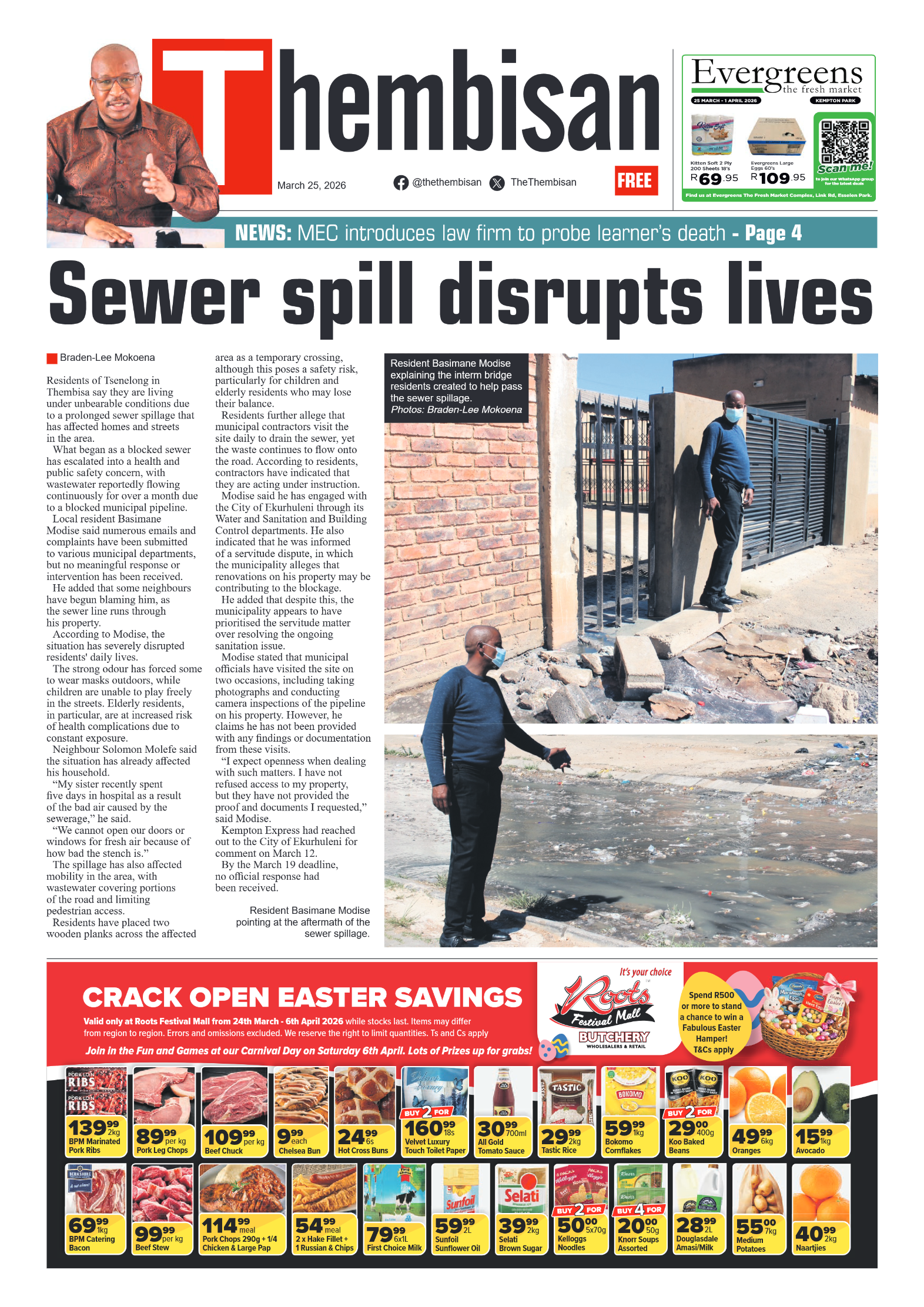 The Tembisan 25 March 2026 page 1