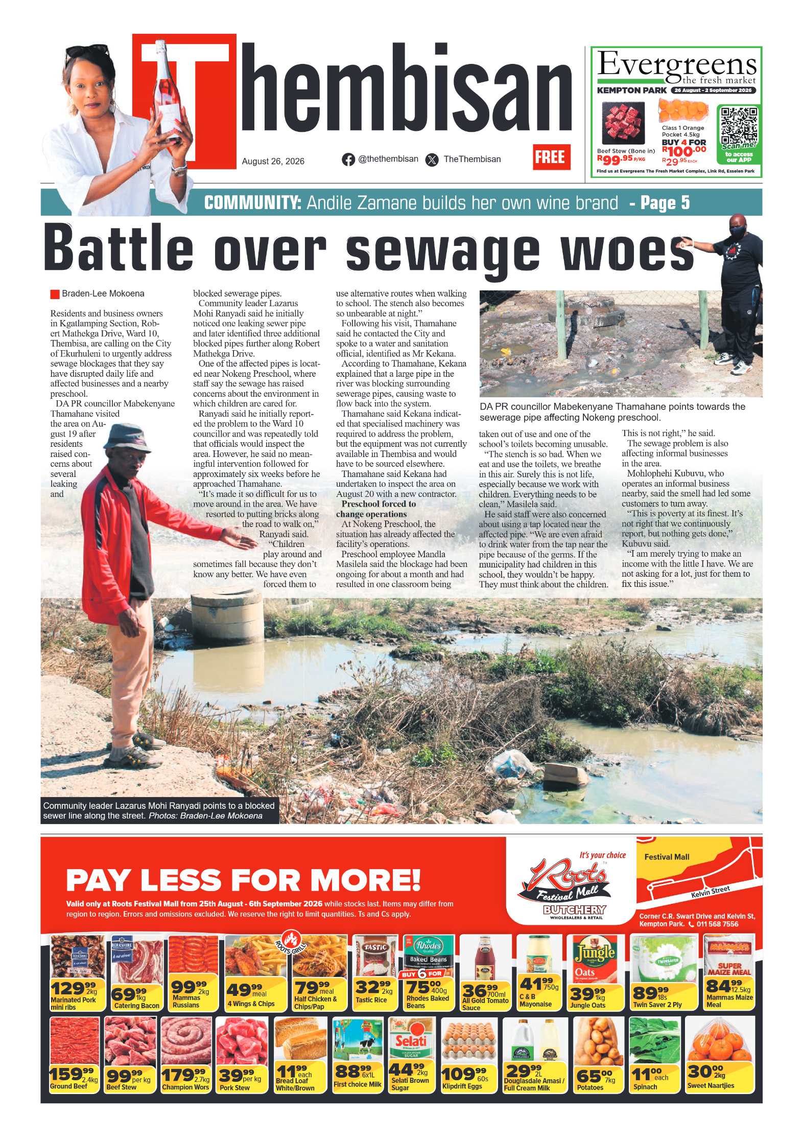 The Tembisan 26 August 2026 page 1