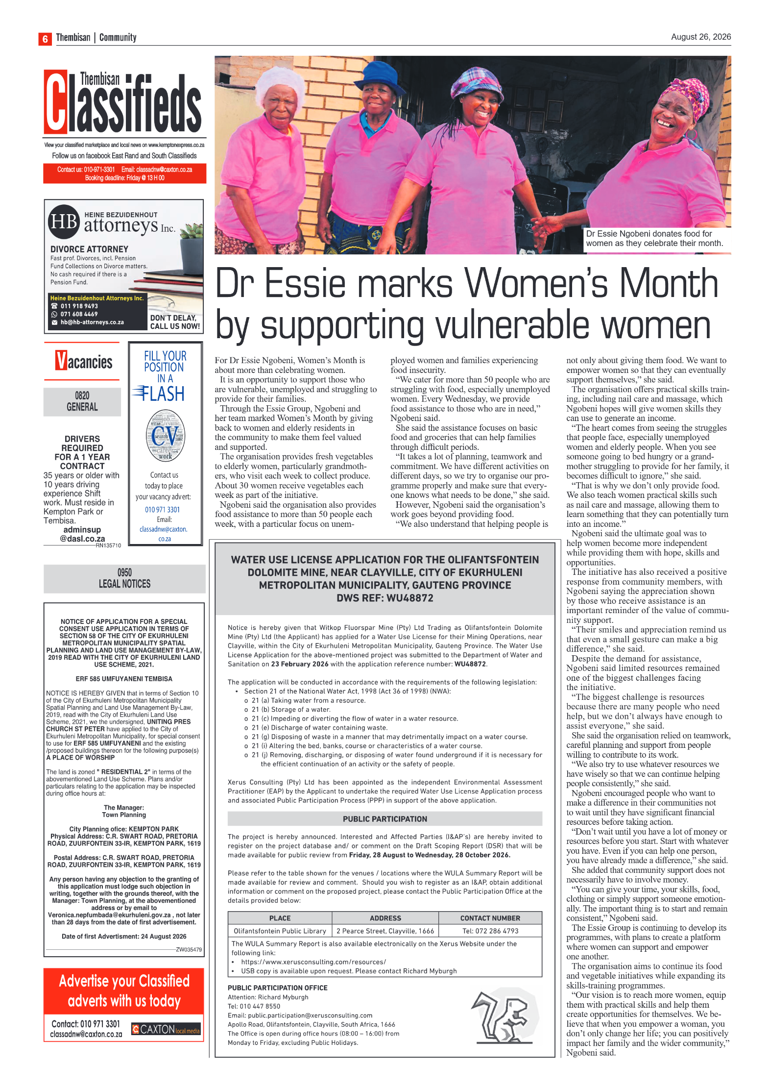 The Tembisan 26 August 2026 page 6