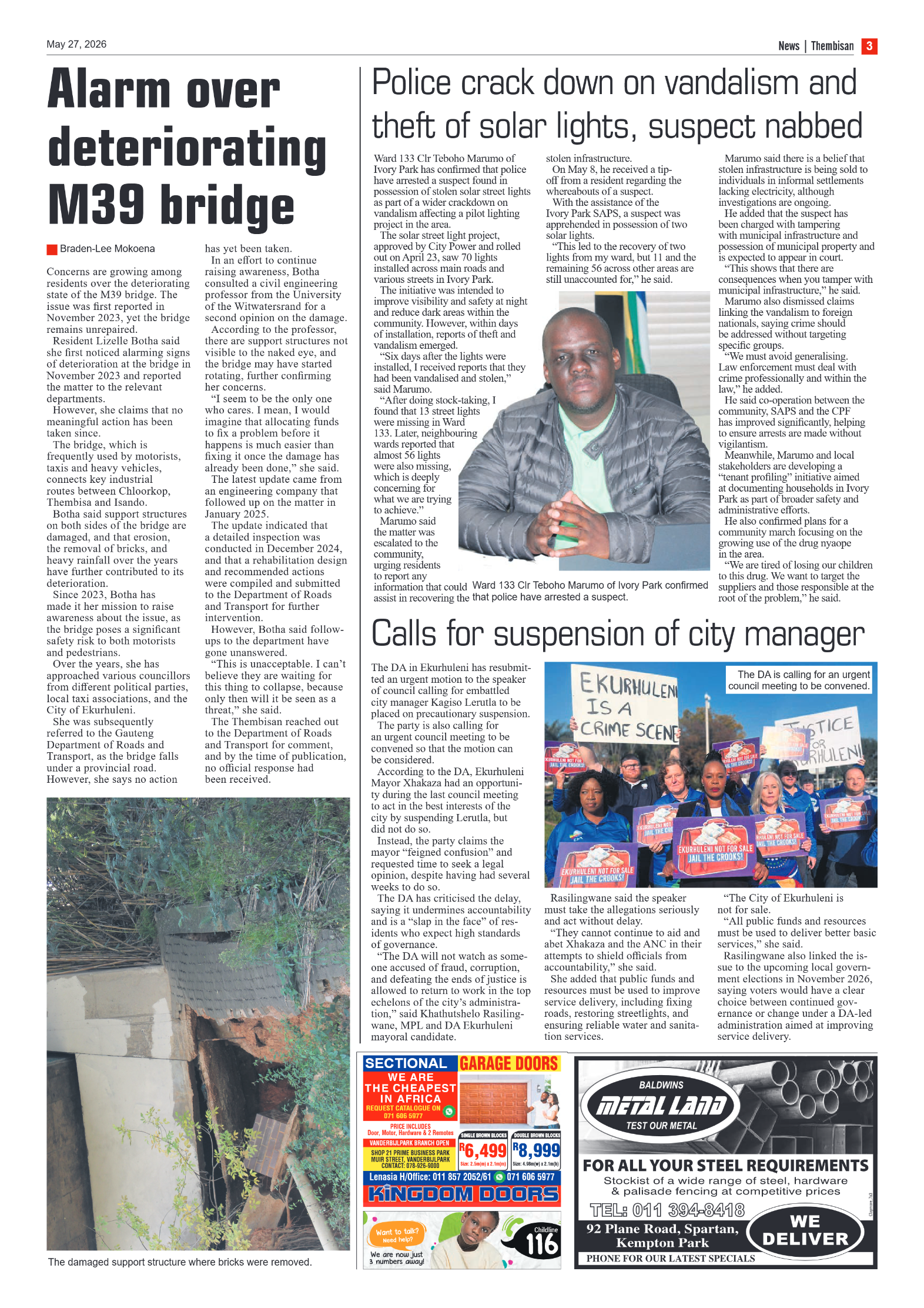 The Tembisan 27 May 2026 page 3